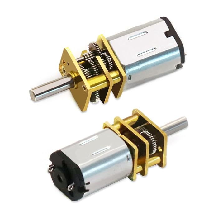 Buy DaFuRui 2 Pack DC 3V 30RPM Torque Geared Gearbox Gear Box Micro