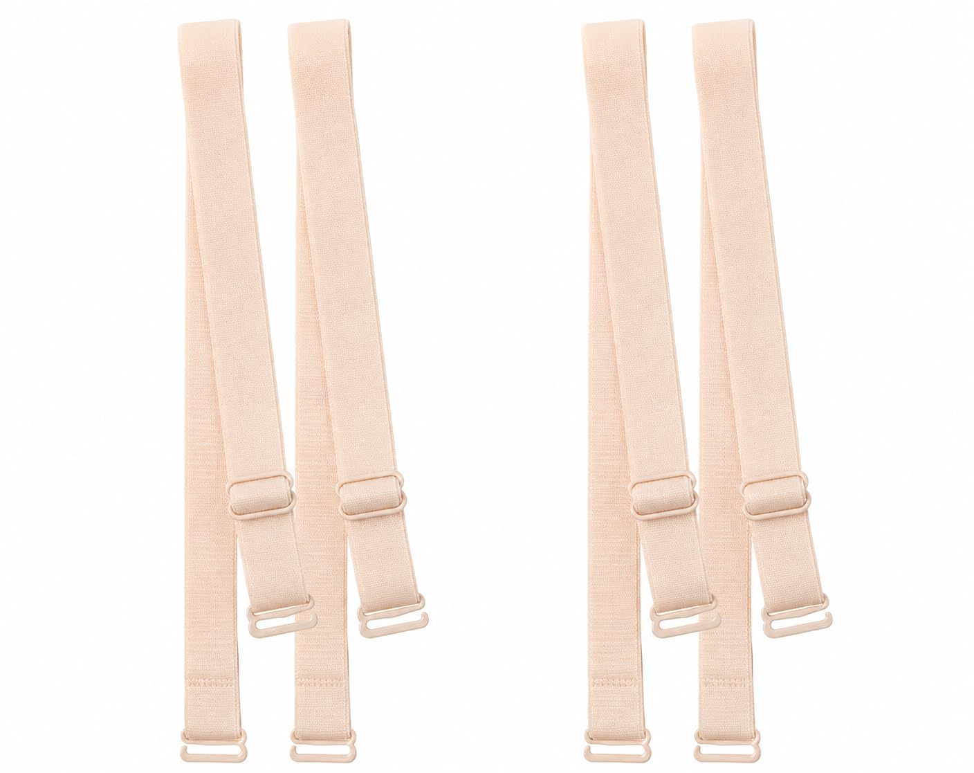 12MM Skin Color Stretch Bra Straps | Women's Soft Adjustable Shoulder Strap Replacement | Everyday Innerwear | 2 Pairs-image-6