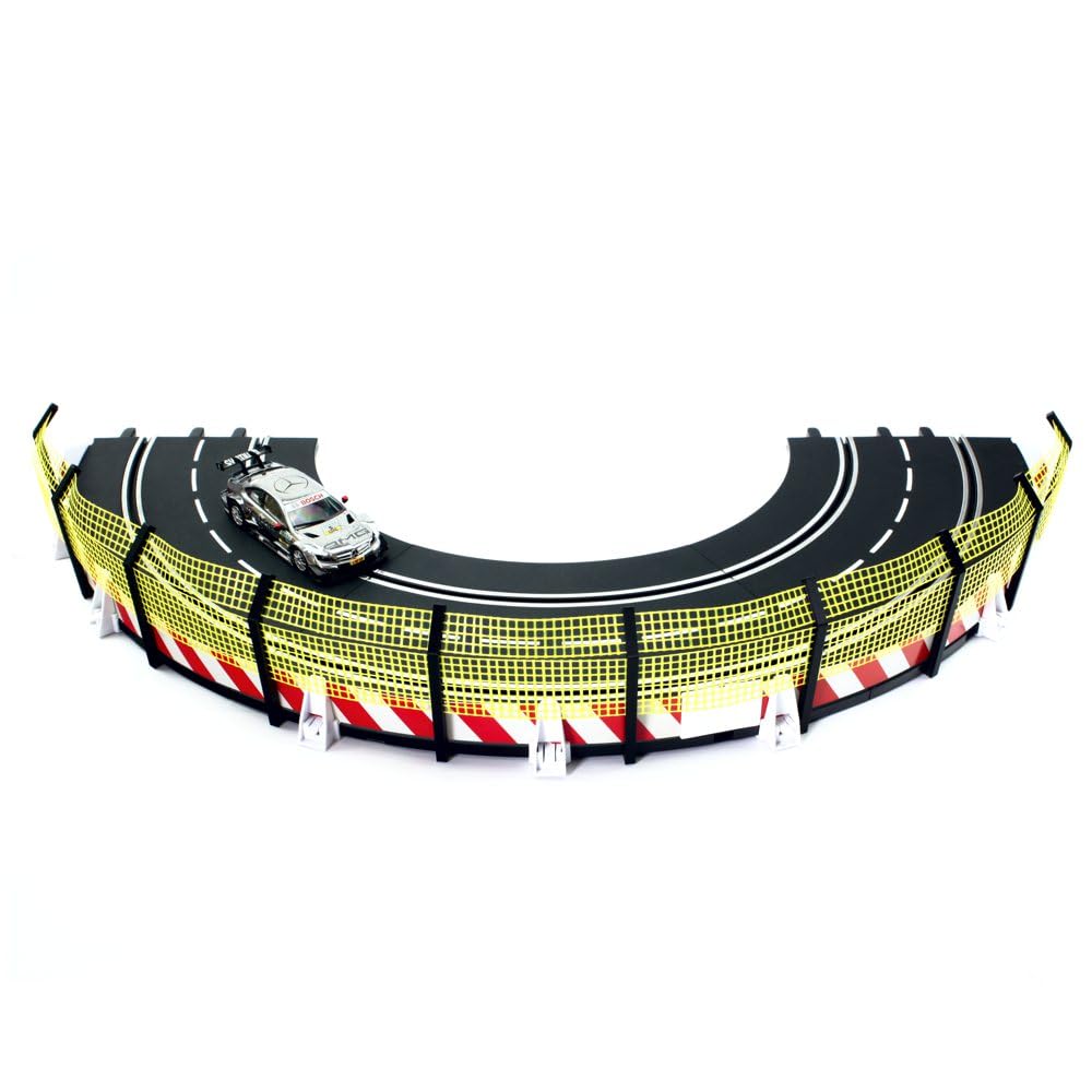 Overdrive-Racing Fangzaun 5m kompatibel mit Carrera Digital 124 132 EVO Kurven Geraden Zaun Bande Slotcar