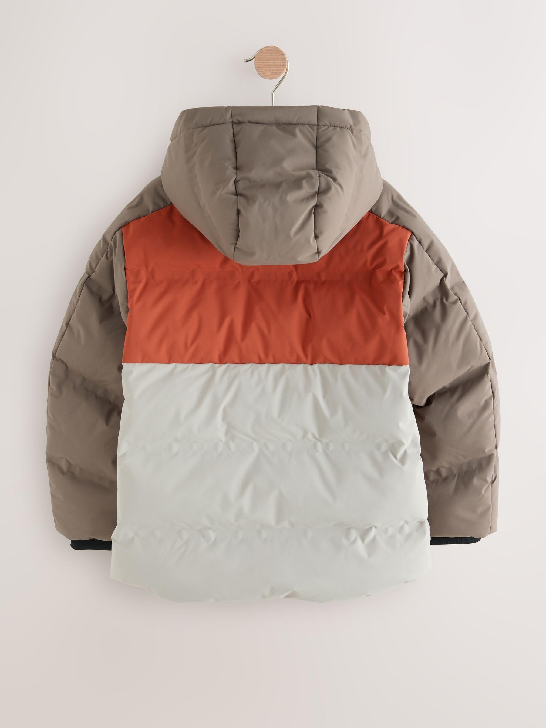 NEXT Jungen Wasserabweisender Steppmantel mit Fleecfutter