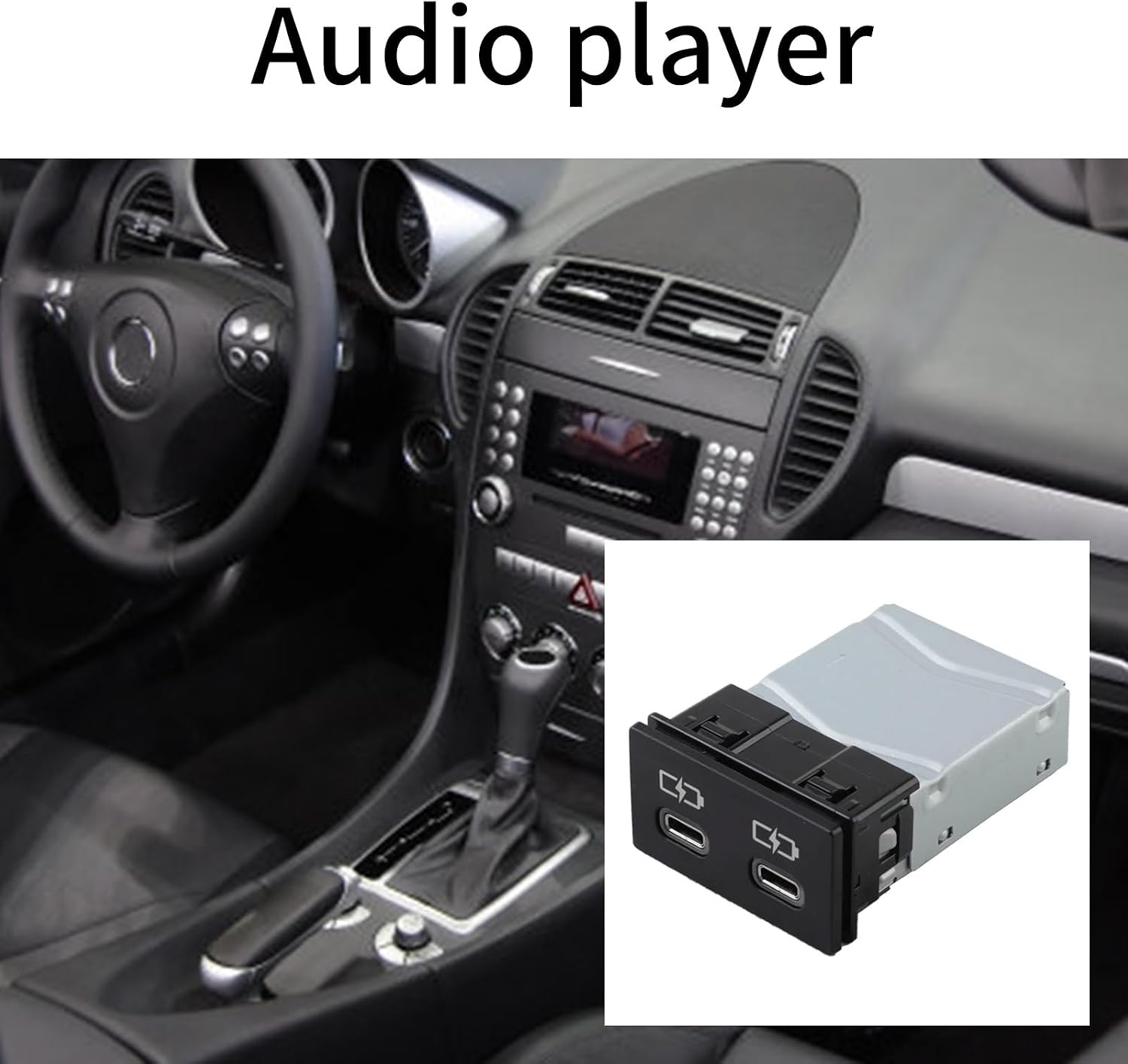 Car USB Port Adapter for 2021-2022 85532-0E110 855320E110 Replacement Player USB Socket Auto Parts
