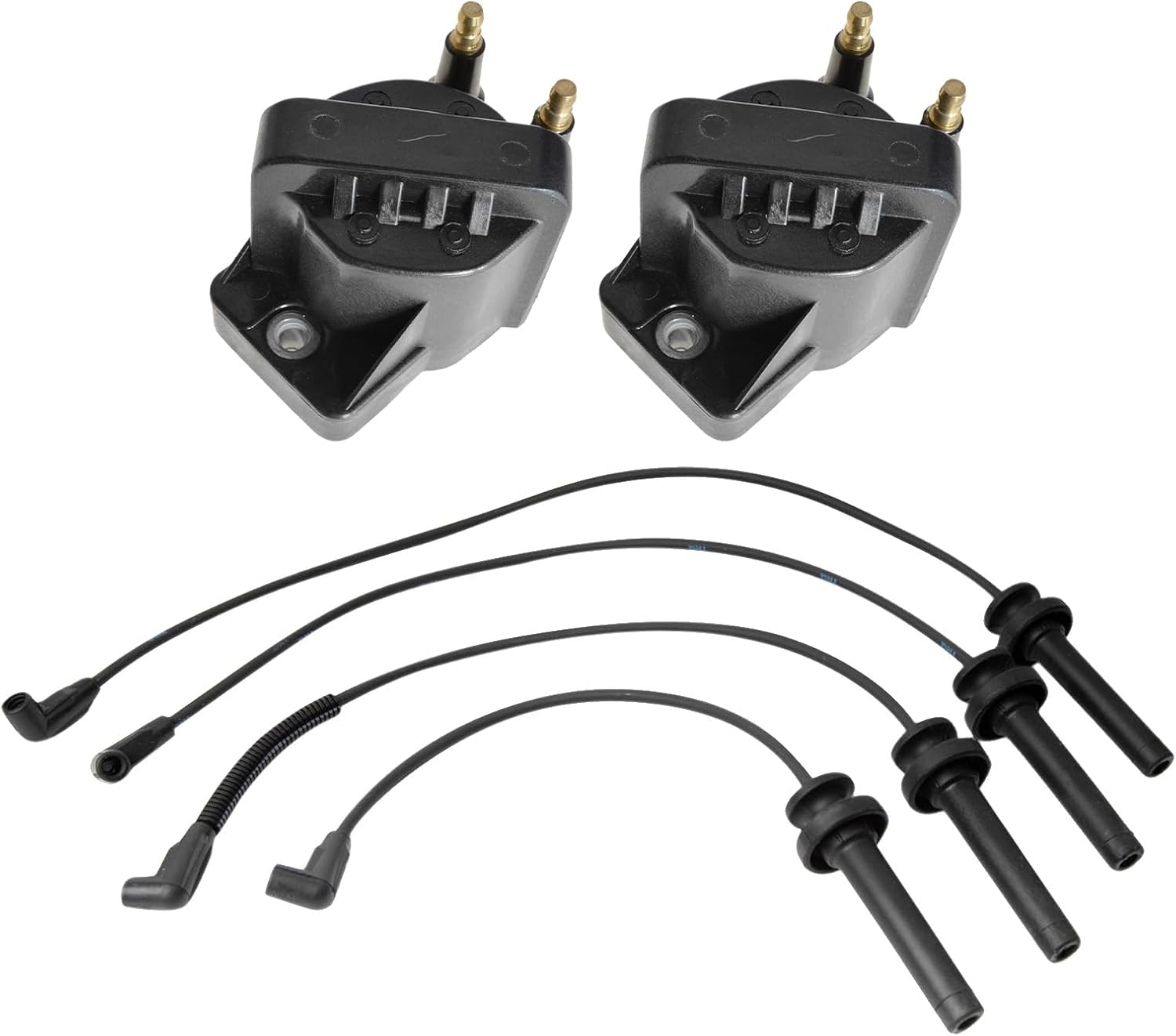 TRQ Ignition Coil Kit 3 Piece Compatible with 1994-2002 Saturn SC2 1994-2002 SL2 1994-2001 SW2