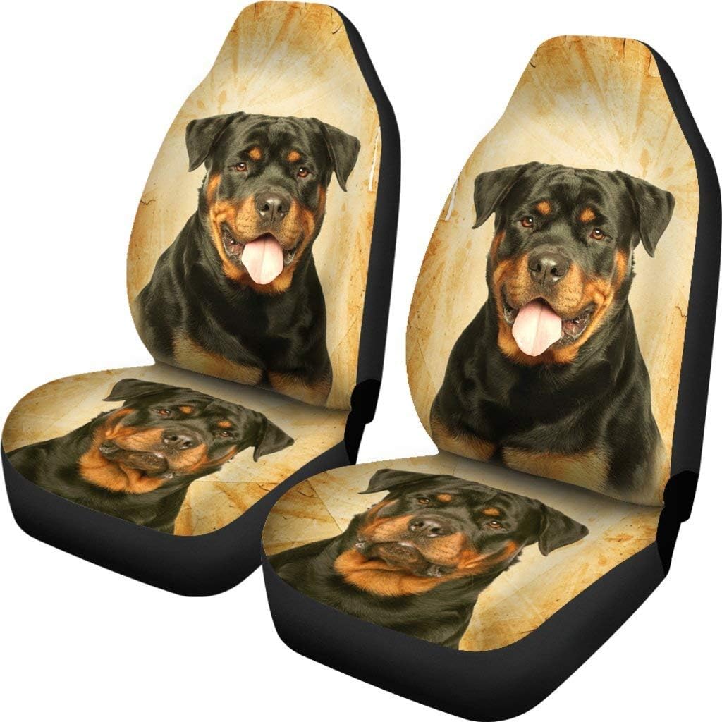 Rottweiler Print Car Seat Covers