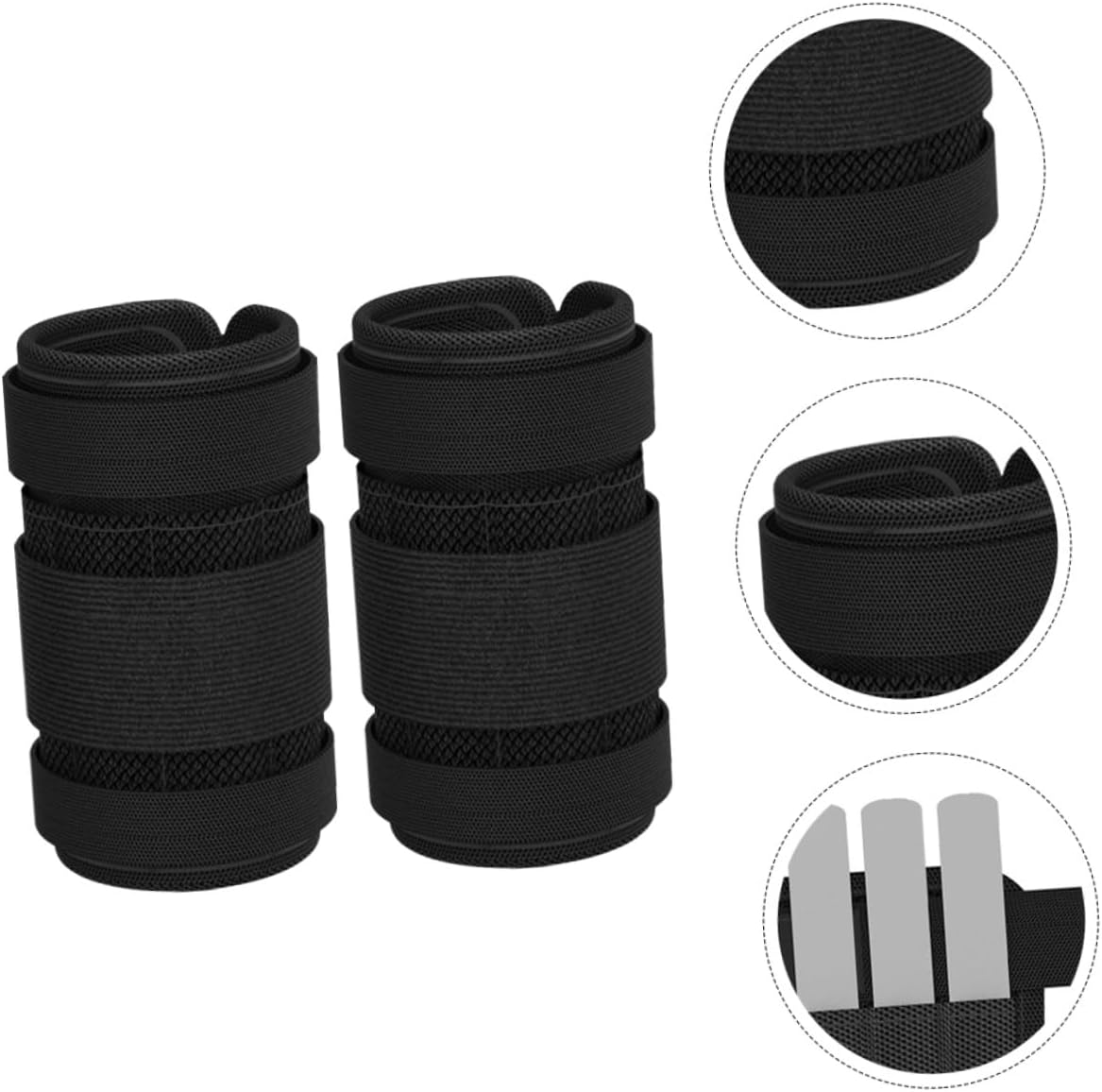 HANABASS Adjustable Ankle Weights with Steel Plate for Running Fitness Training Pair Each Breathable Non-slip Material for Strengthening Legs and Toning Muscles