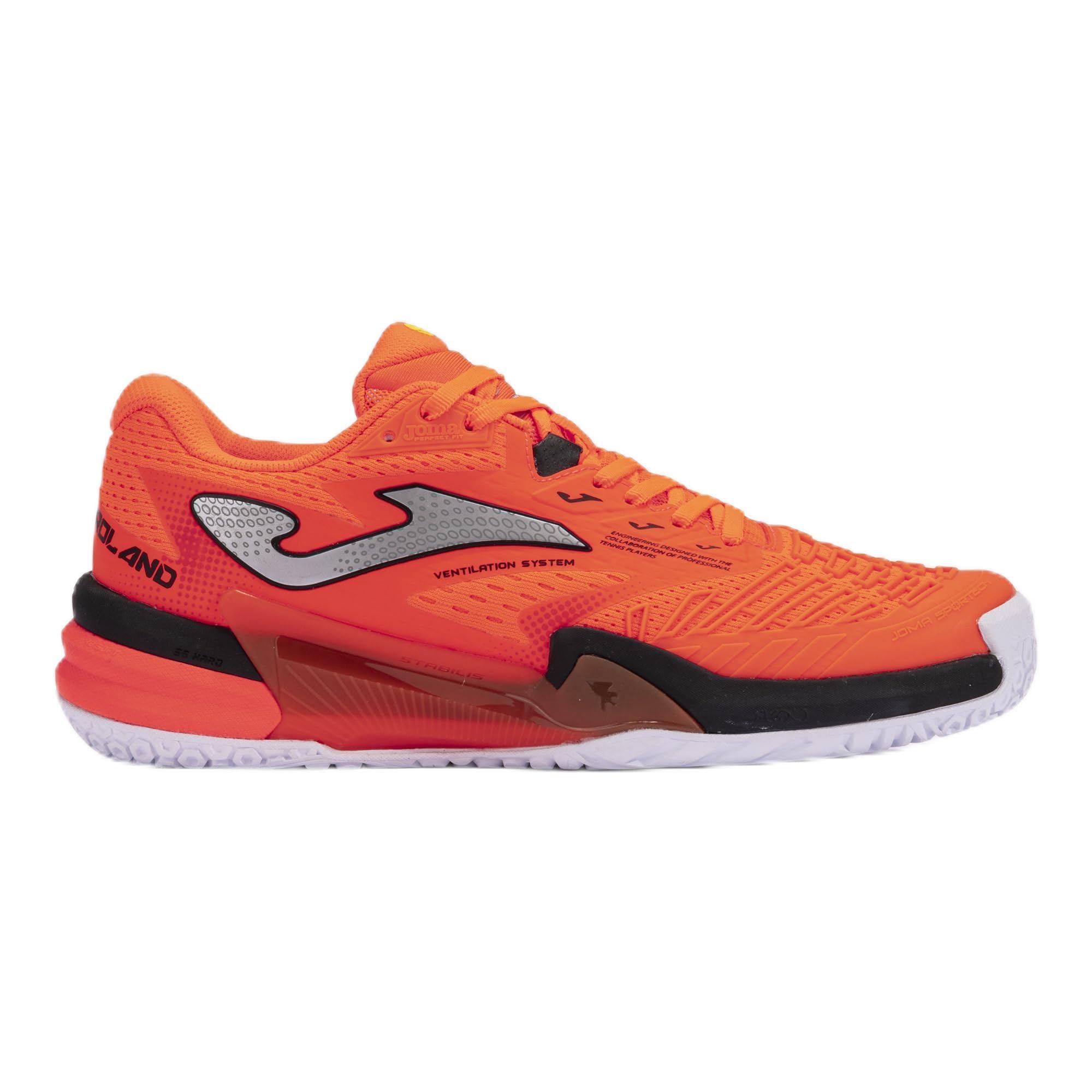 Joma Men's Roland Series Sneaker, Orange, 8.5 UK