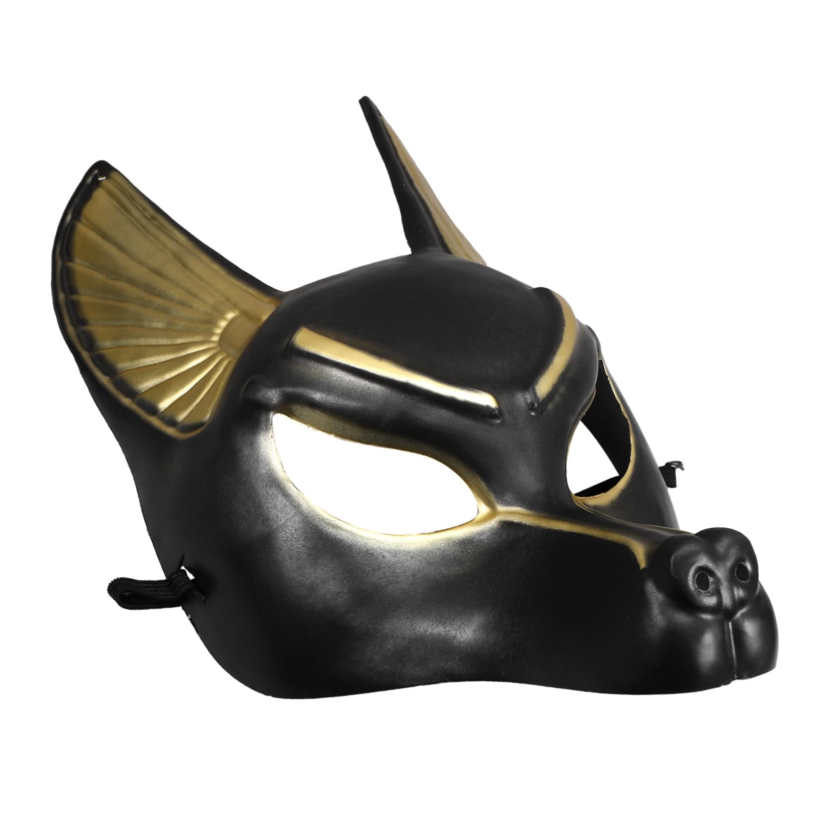HOOTNEE Anubis Mask Costume Accessory Egyptian God Halloween Party Mask Plastic Cosplay Props for Men