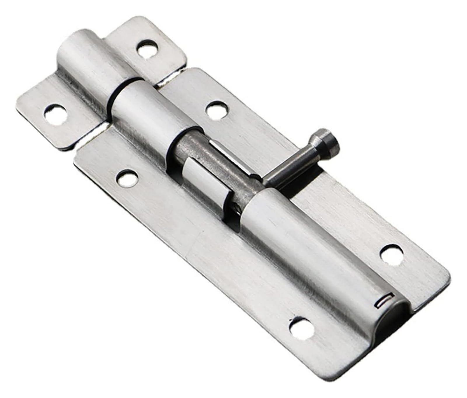 Door Latch， 1pc Stainless Steel Barrel Bolt 110mm Security Slide Latch for Doors Windows Fences