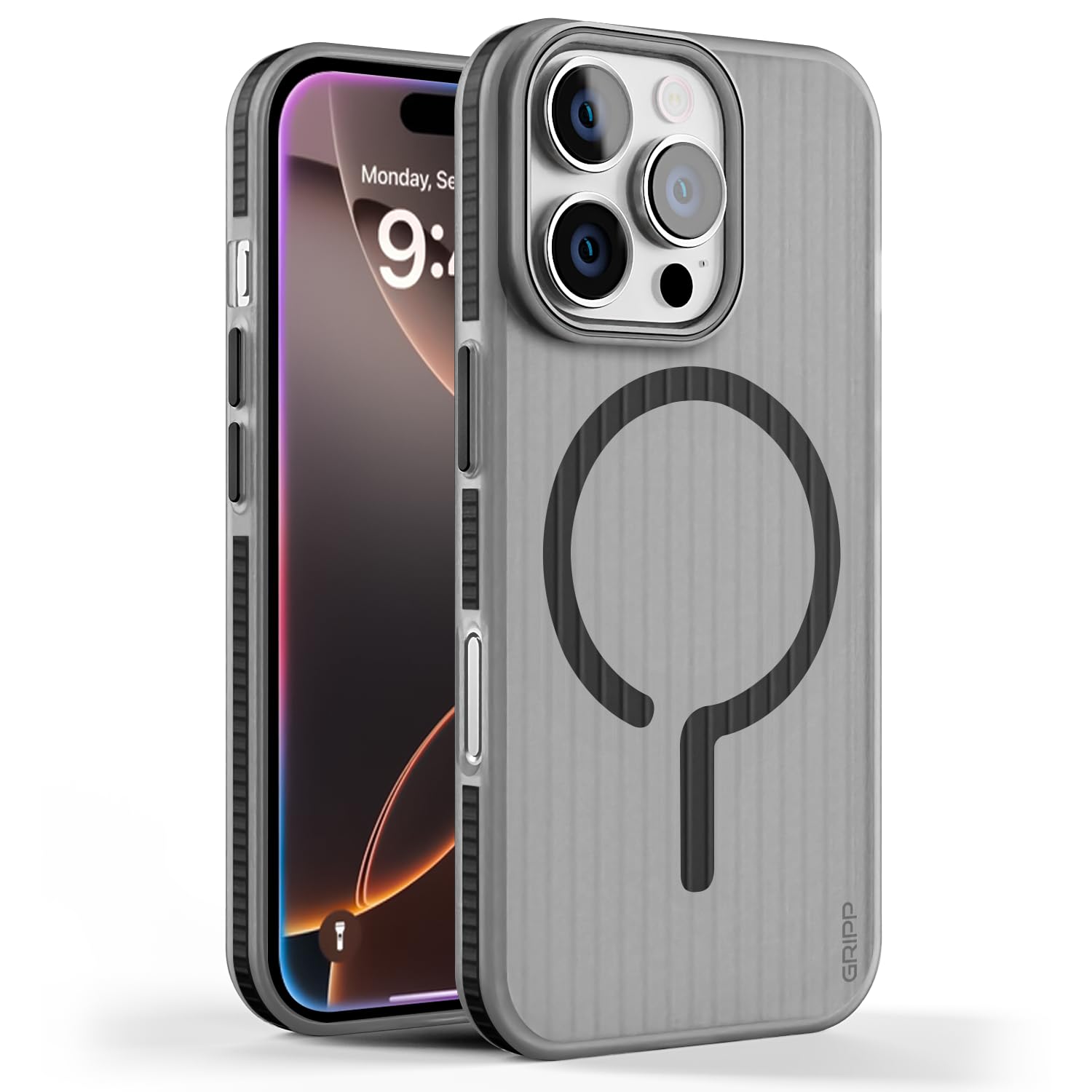 GRIPP Slimfit Mag-Safe Case for iPhone 16 Pro Max (6.9”) 2024 | 6ft Drop-Tested with D30 Tech, Anti-Scratch, Impact & Shock Absorbent Bumper, Lightweight, PC+TPU Corrugated Matte Back Cover - Black (B0DGLSNPFY) Amazon Price History, Amazon Price Tracker