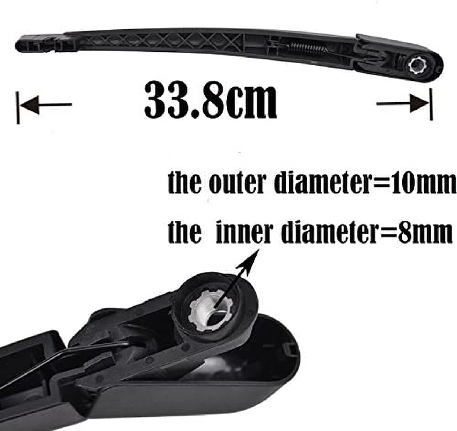 Kit de Bras d'essuie-Glace arrière, pour Dacia Duster I L35 2011-2017, kit de Bras d'essuie-Glace de Voiture Accessoires d'essuie-Glace arrière