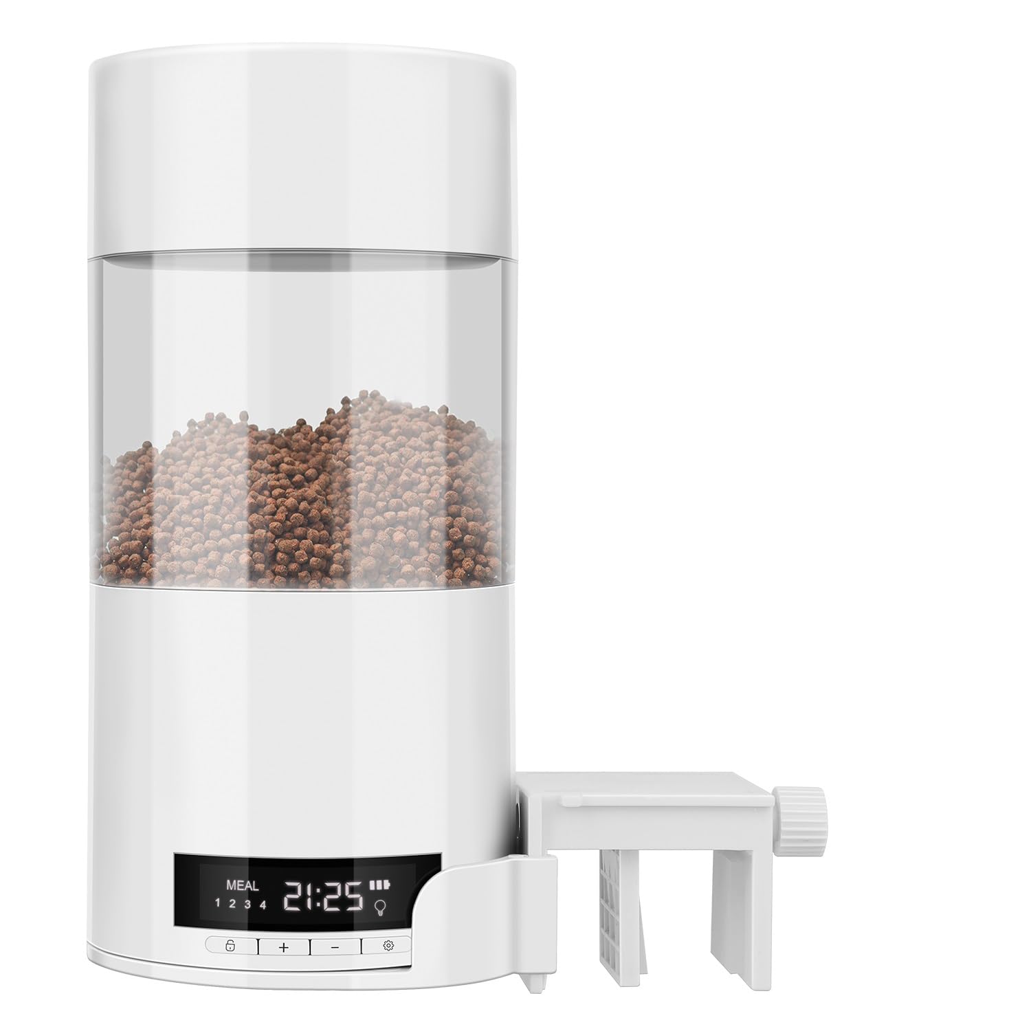Alimentatore Automatico per Acquario Dispenser Automatico di Grande capacità da 500 Ml con Display Digitale e Temporizzazione Alimentatore per Pesci Regolabile USB per le Vacanze