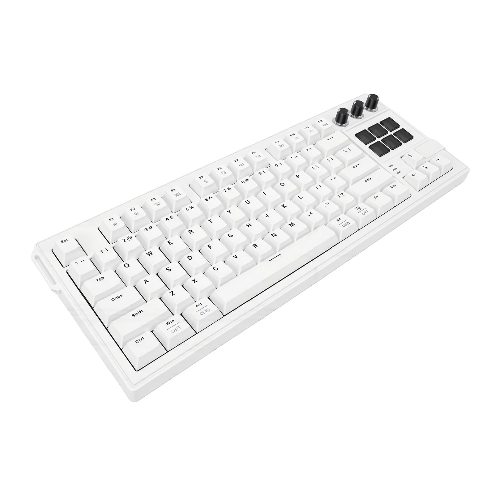 78-klawiszowa Klawiatura Mechaniczna, Podświetlenie RGB, Wymienne Przełączniki czerwone. (WHITE)