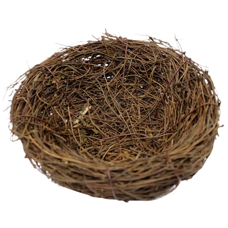 Image of 6-Pack Decorative Bird Nest Ornaments Rattan Bird Nest Decor Craft for Home Garden Cage Accessories Photo Props 4.72 X 4.72 X 1.77 in