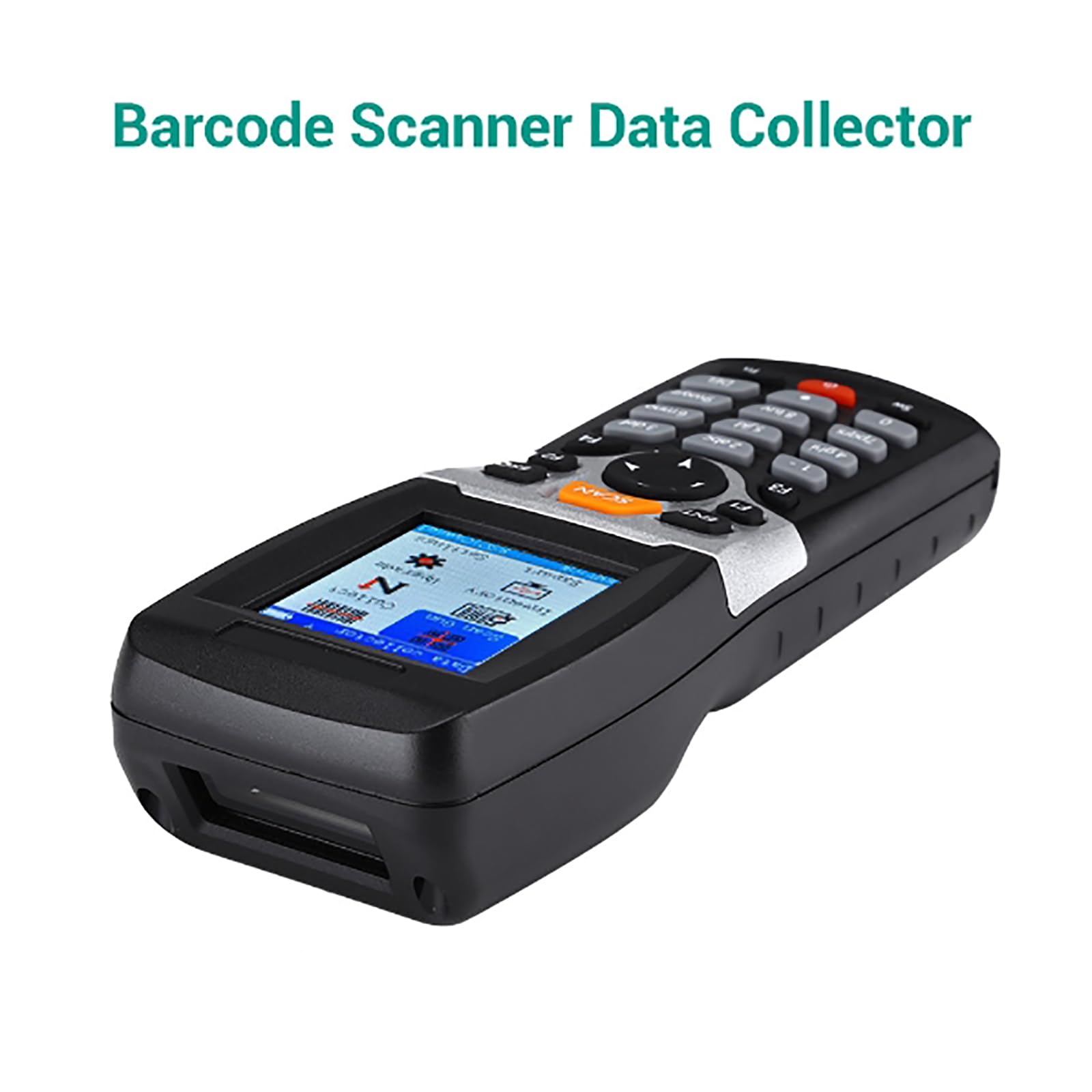 1D Escáner de Código de Barras Inalámbrico 2,4G Escáner de inventario y coleccionista, Lector de código de Barras para escanear colección e inventario con Pantalla LCD de 2,2 Pulgadas