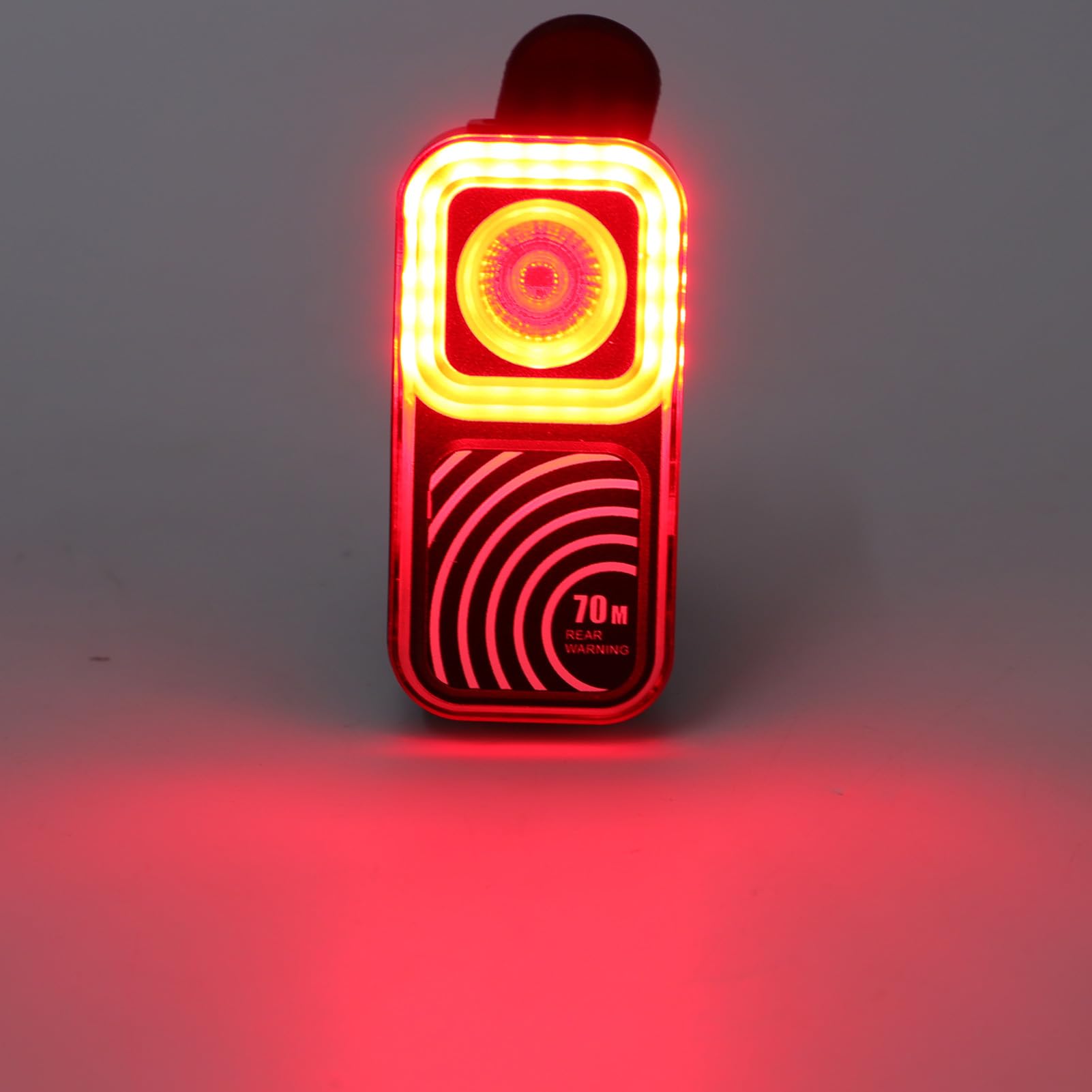 RiToEasysports Luce Posteriore per Bicicletta, Fanale Posteriore Bici for | Con Doppia Induzione 70M, Sensore Freno Smart, ABS, Batteria 500mAh, per Bici