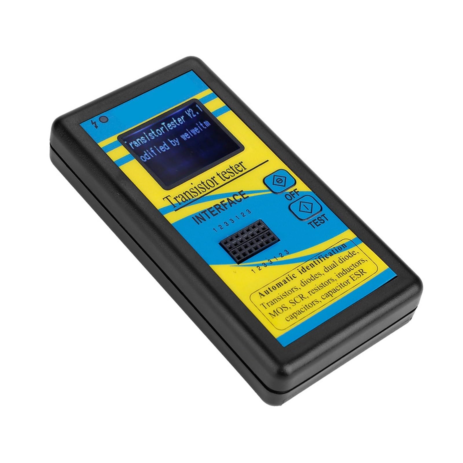 M328 Digital Tester for Transistors and Electronic Components with Automatic Identification of NPN PNP MOSFETs and SCRs