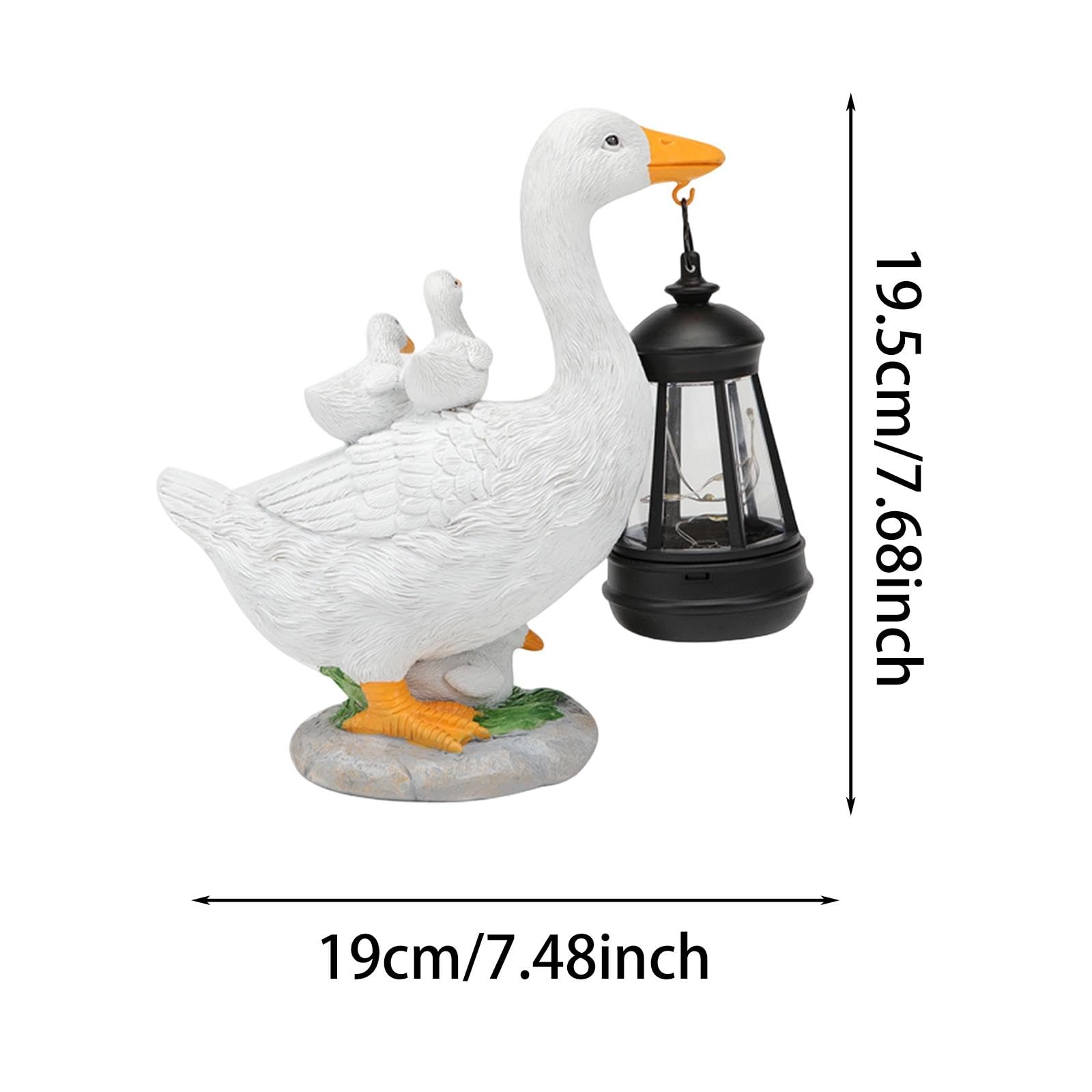 Estatua de de Jardín con Luz Solar: Idea de Regalo para La Decoración de Exteriores.