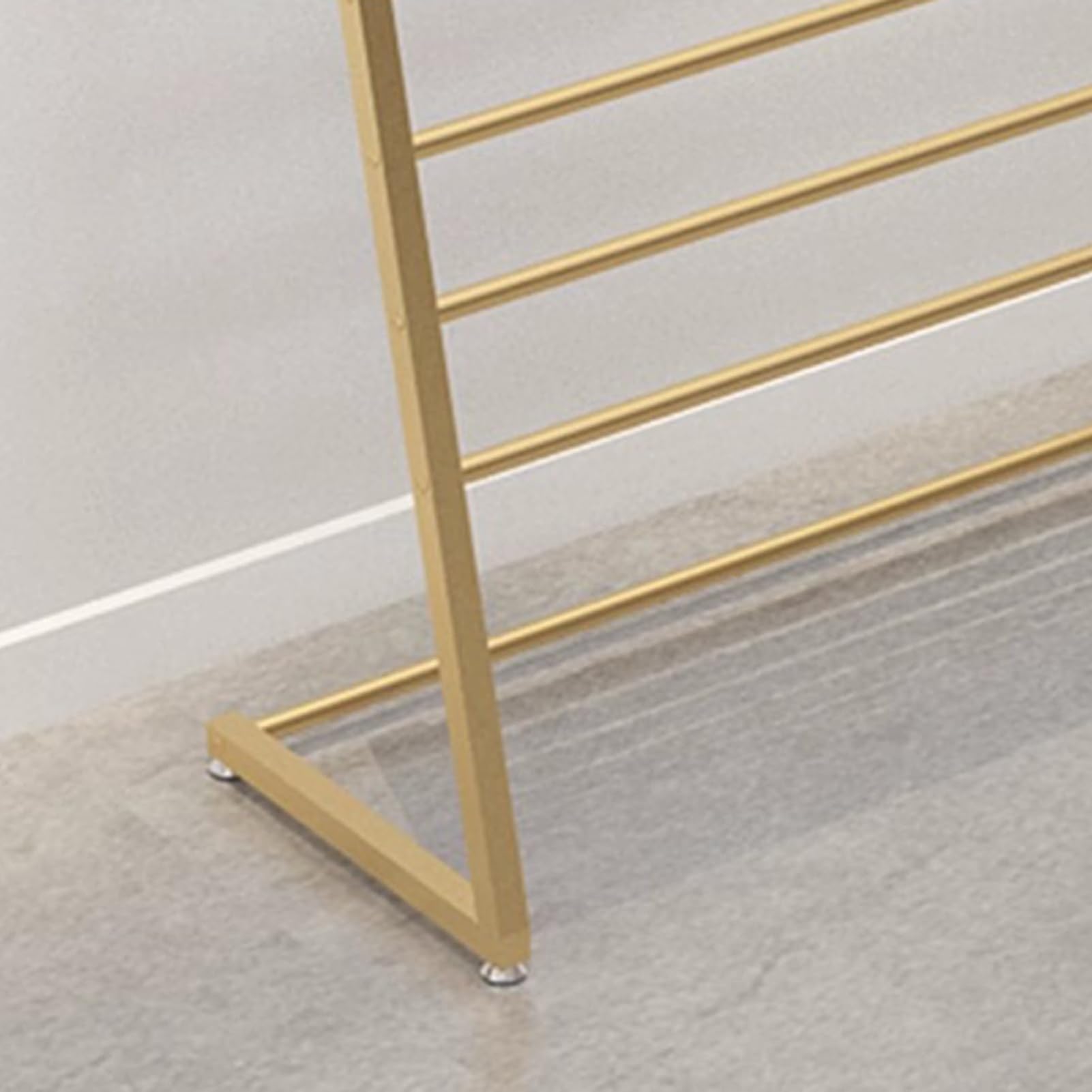 Freistehender Metall-Organizer – mehrstöckiges Präsentationsregal für Bekleidungsboutique und Einzelhandel, langlebige Aufbewahrungslösung für Bekleidung und Accessoires