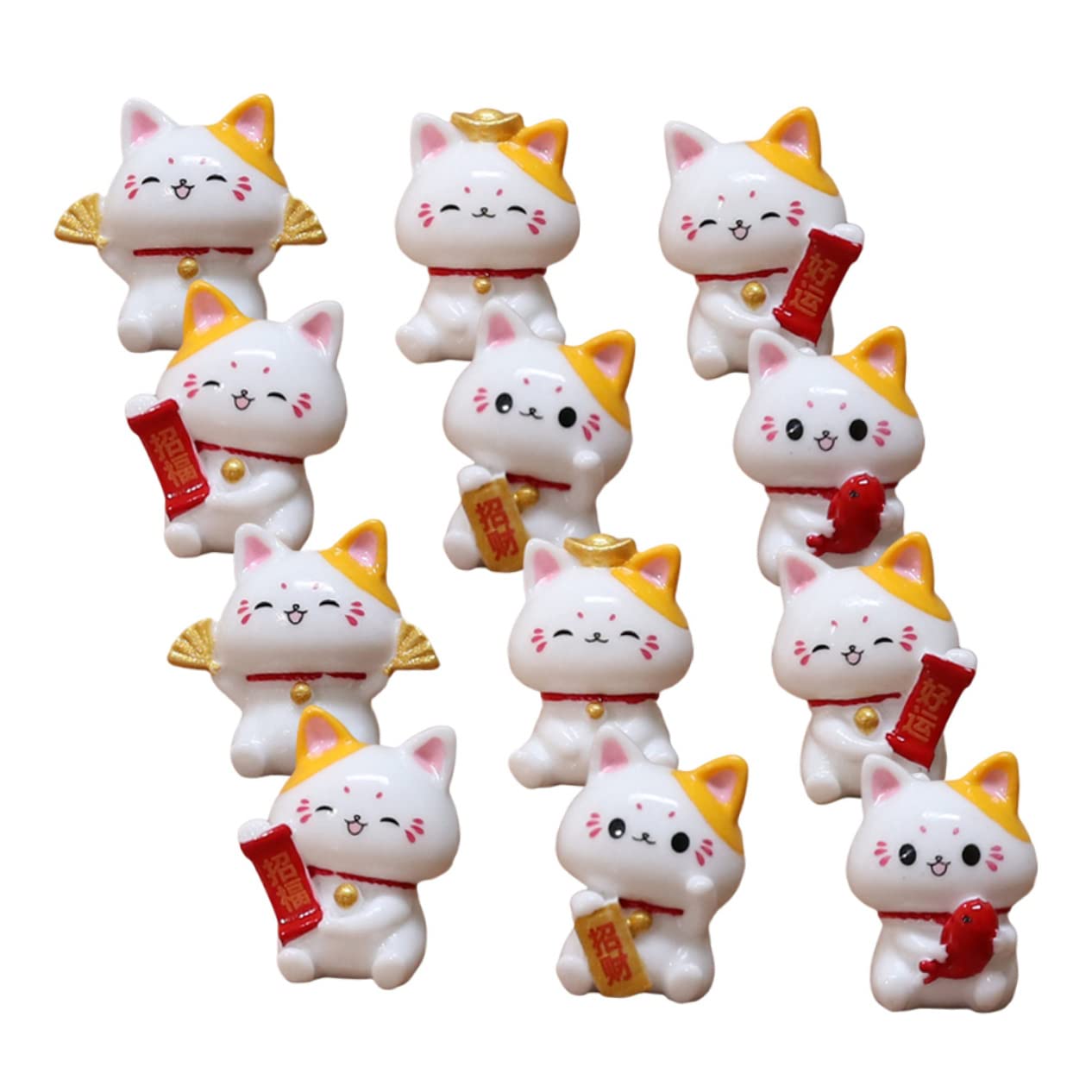 招き猫 ミニチュア フィギュア 12種セット Amazon.co.jp: ABOOFAN 12個 ミニチュア招き猫 招き猫のミニチュア