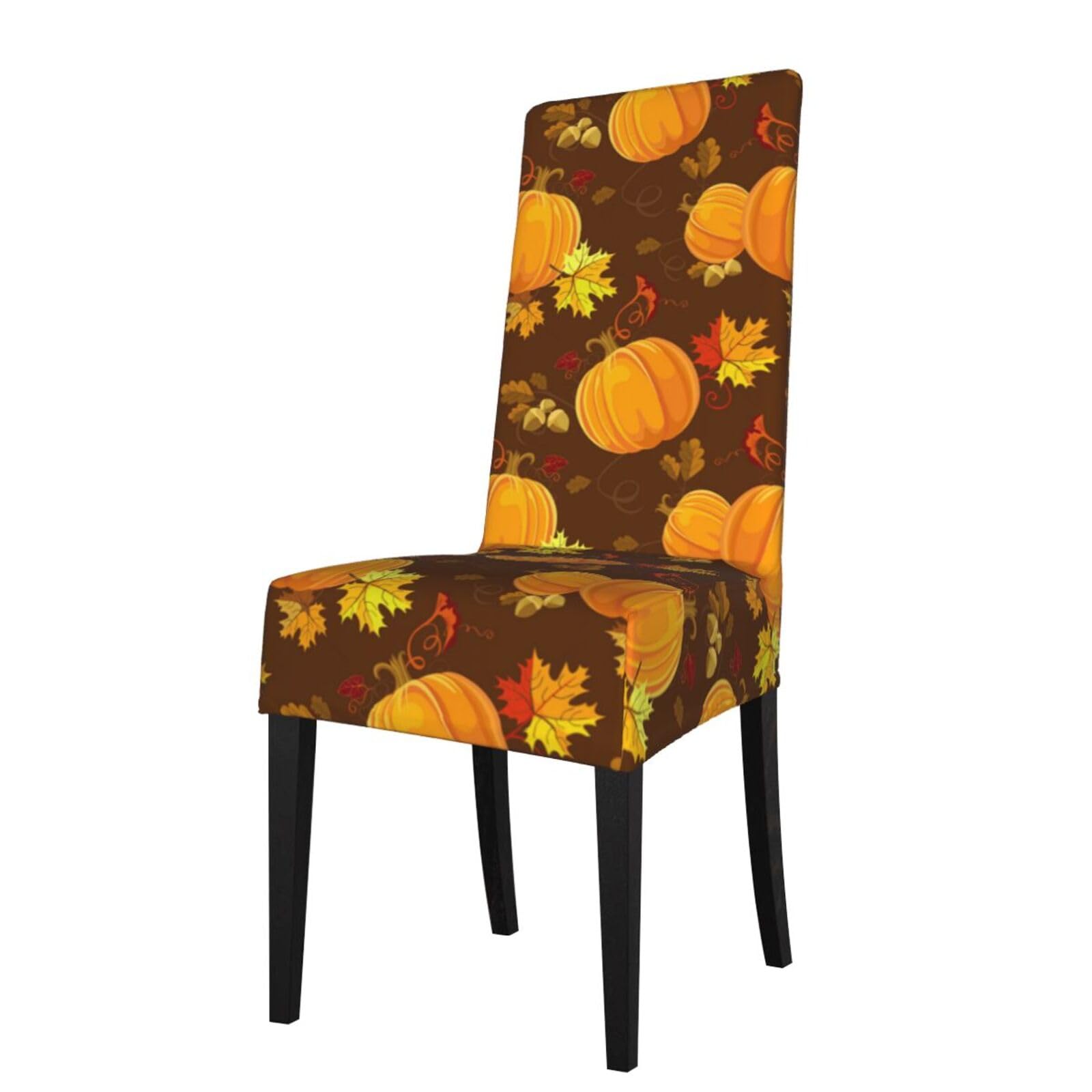LKYMOH Autumn Floral Style Fall Nature, Chair Covers Stretch Chair Slipcovers for Dining Room, for Party Pet Protection Universal Fit Soft Polyester