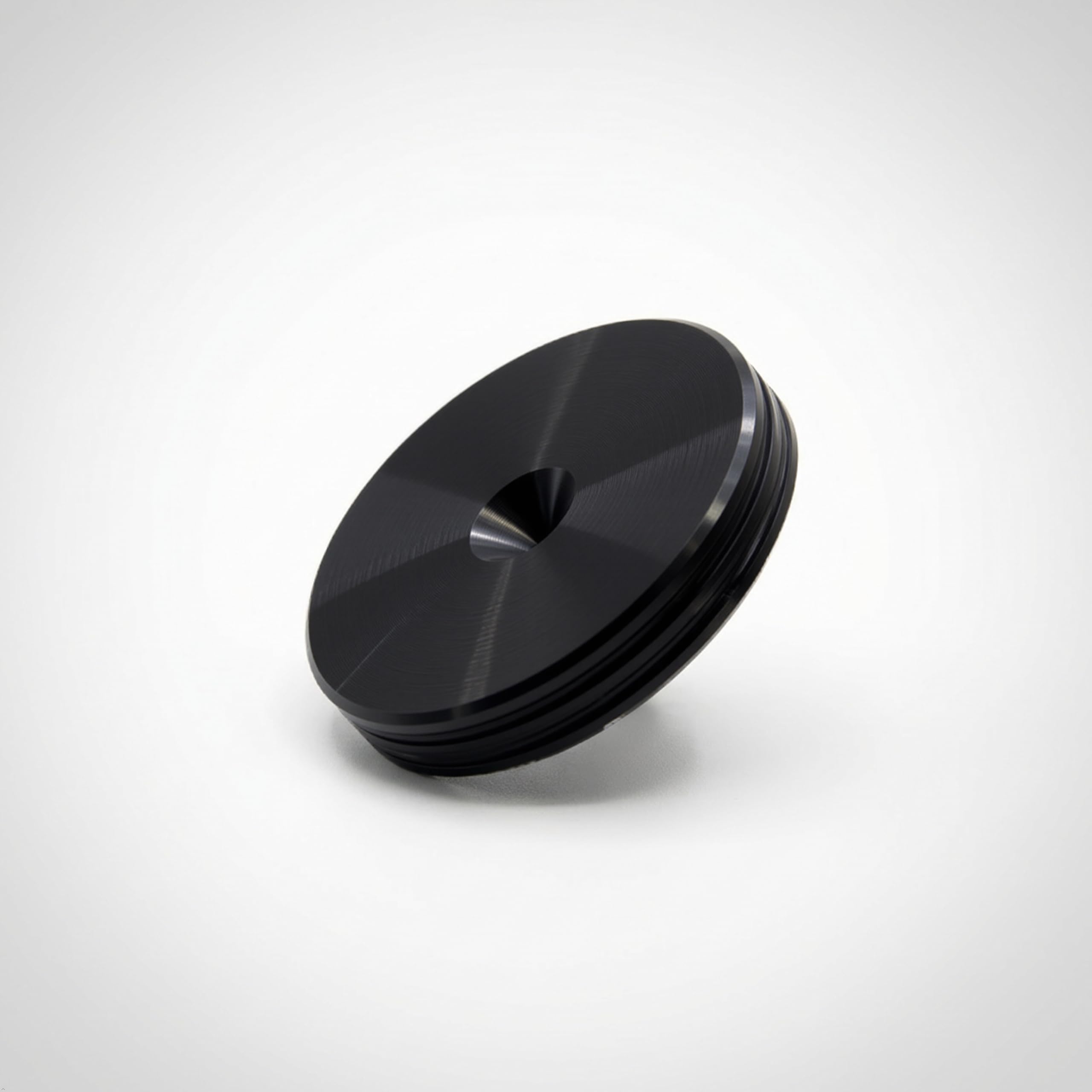 PrecisionGeek Set di 8 cuscinetti per altoparlanti diametro 20 mm spessore 4 mm alluminio nero
