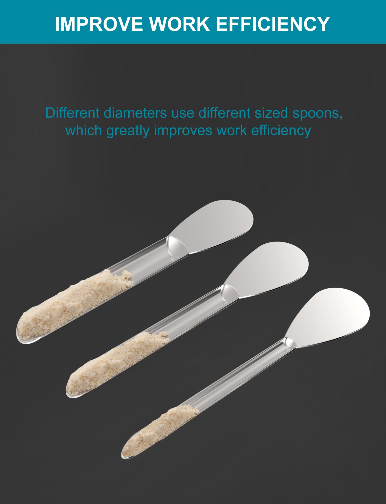 16Pcs Filling Tools Kit - Short Stem Funnels Home & Lab Supplies with Empty Tray and Spoon Scoops Spatula Tamper Quickly Maker All Size # 000 00 0 1 2 3 4 5 Funnel （16Pcs — Amazon image 7