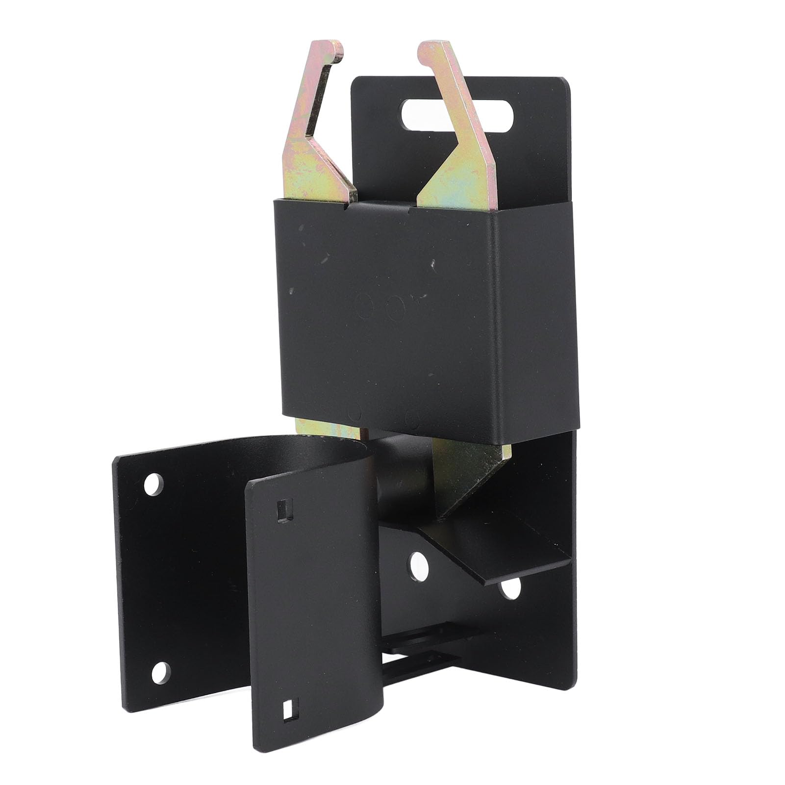 2 Way Farm Gate Latch, Heavy Duty Lockable Gate Latch for 1-5/8 to 2 Round Tube Gate, Black Fence Gate Latch, Livestock Cattle Gate Latch for Metal