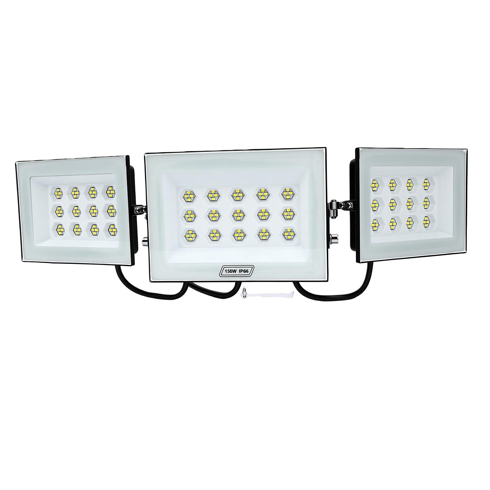 Annadue 150W 3 Köpfe Flutlicht 13500LM 6000K Außen