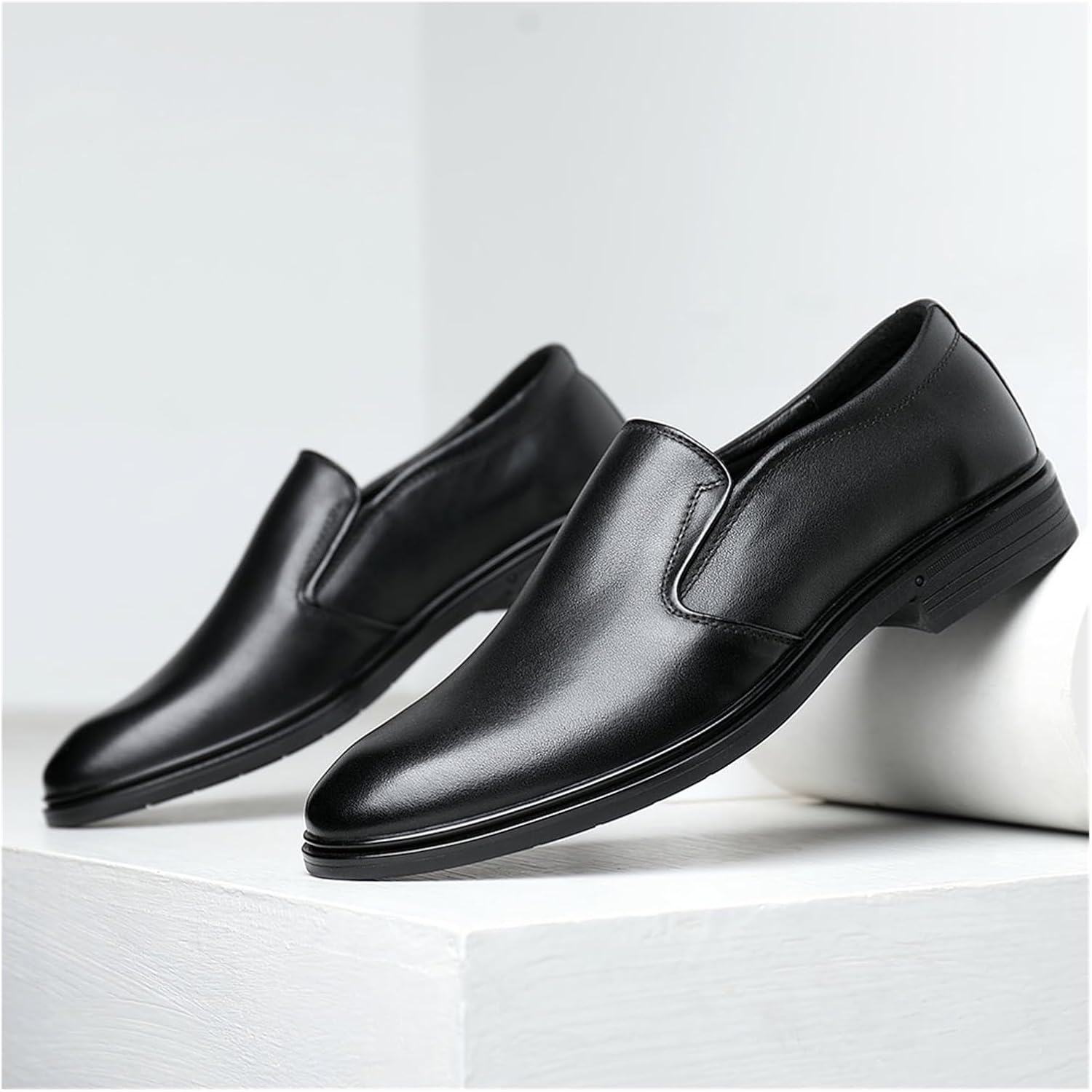 メンズ レザー 無地 ロートップ メンズ 一般 ビジネス カジュアル 革靴 男性用 通気性 革靴(44)