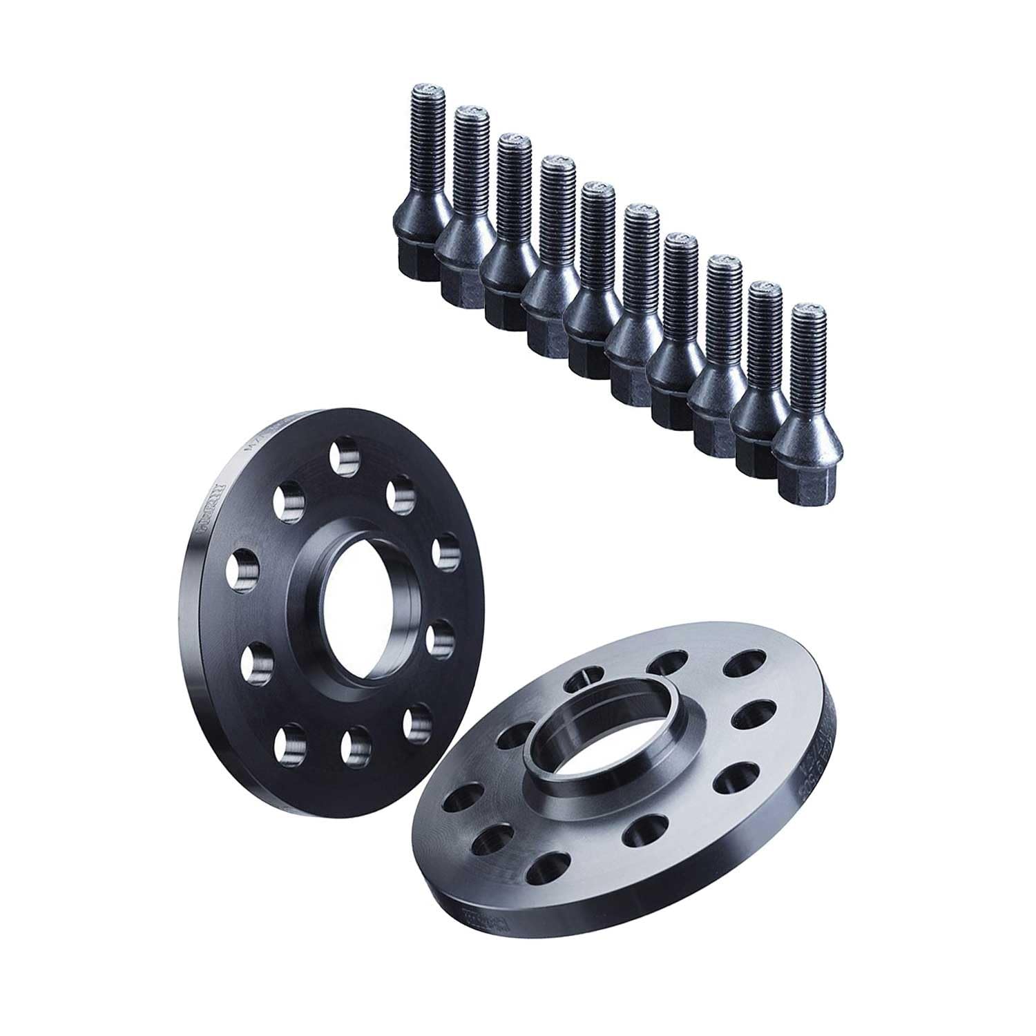 H&R Spurverbreiterungen Spurplatten 2x10mm 5x112 - XB55577-10A kompatibel mit VW Arteon, Golf, Passat, Tiguan, Touran, T-Roc