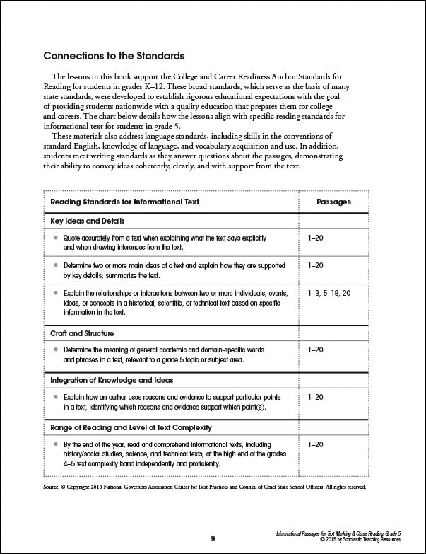 Informational Passages for Text Marking & Close Reading: Grade 5: 20 Reproducible Passages With Text-Marking Activities That Guide Students to Read Strategically for Deep Comprehension - Image 4