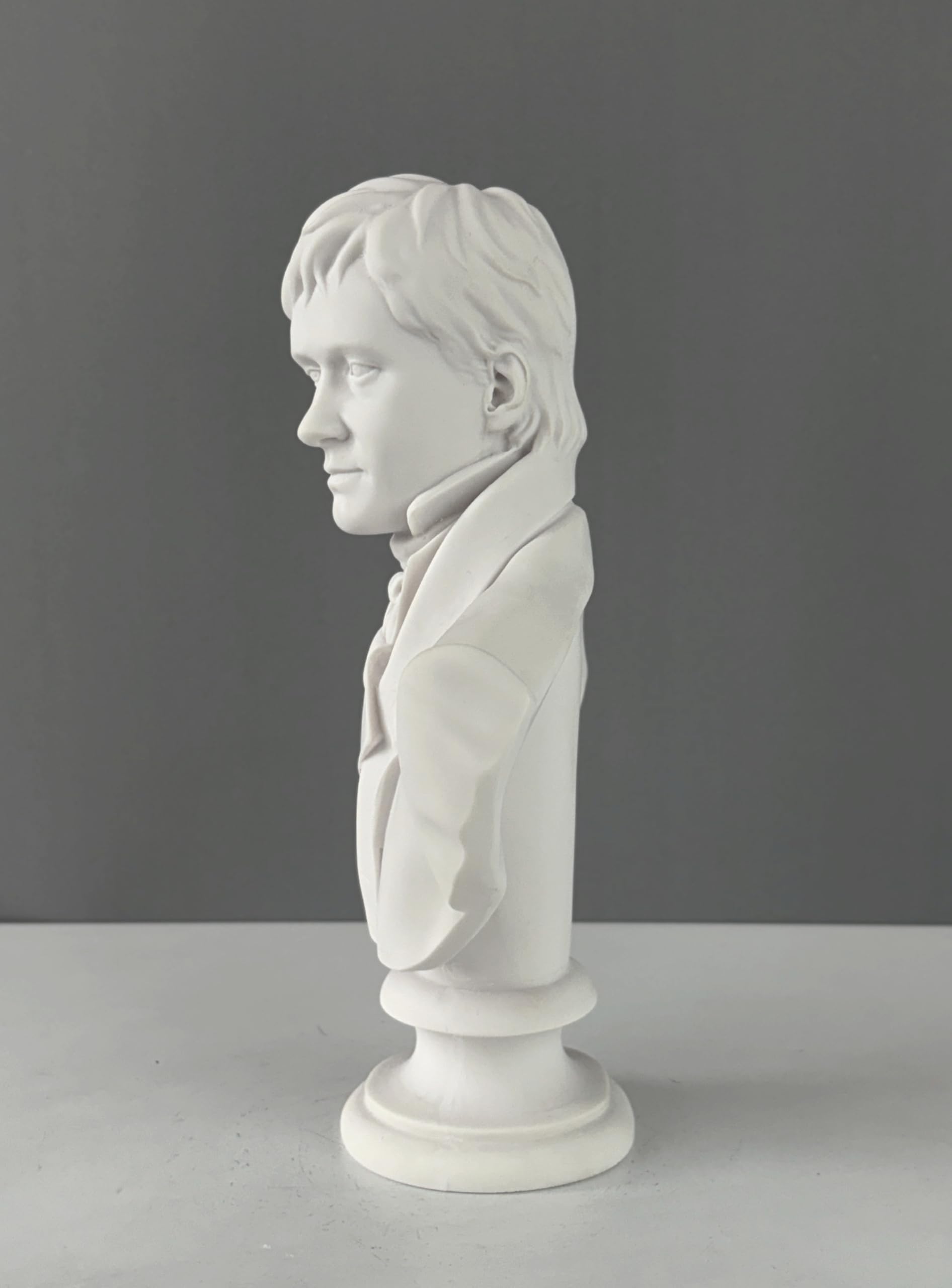 Mr. Darcy & Elizabeth Bennet Büste Statue, 25 cm, Stolz und Vorurteil, Jane Austen, Statue Dekor (Mr. Darcy)