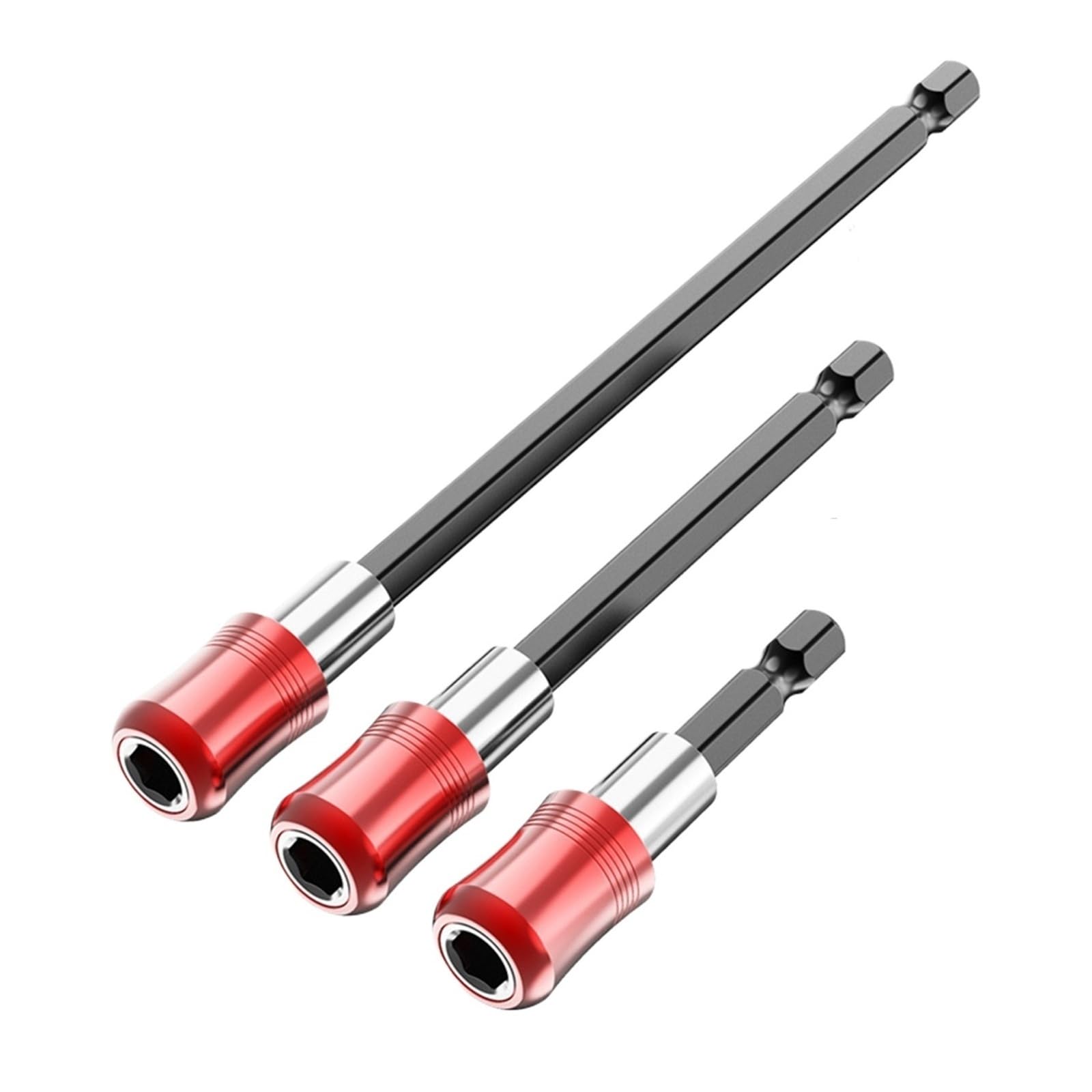 Irfhdcx One Color Drill Bit Extension 60-150Mm Quick Release Hex Bit Extension Bar With Rod For Drill/Driver/Screwdriver(3Pcs)