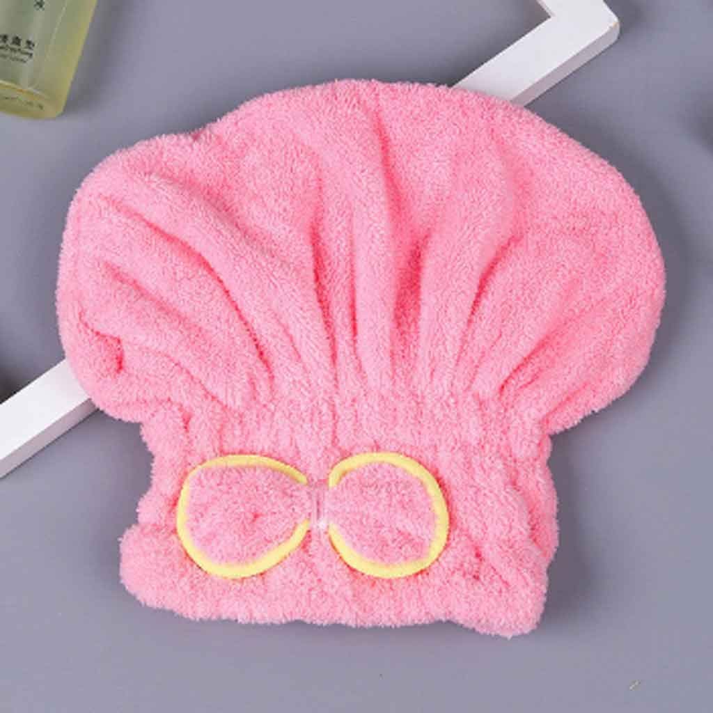 6 Colors Microfiber Solid Quickly Dry Hair Hat Turban Women Girls Ladies Cap Bathing Drying Towel Wrap