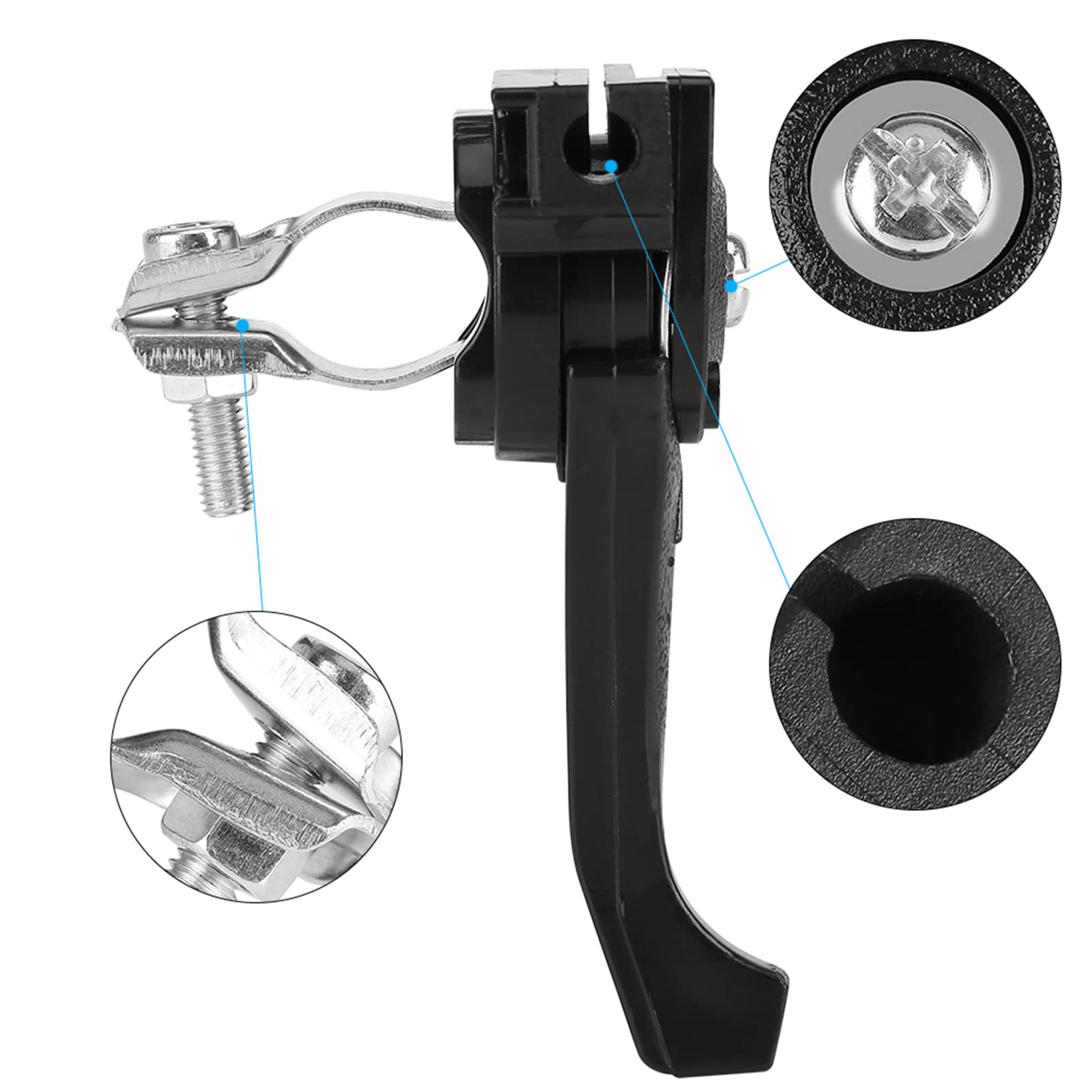 WGFOIP Lawnmower Throttle Lever, Universal Hand Throttle with Screw for 19mm Handlebar Garden Agriculture Supply - Image 4