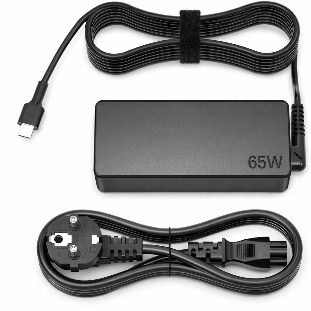 65W USB C Netzteil Ladegerät für Lenovo ThinkPad T480 T490 T580 T590 X1 Carbon (Gen 5-9) E480 E490 E590 L380 L480 L590 X280 X390 | Yoga 720 730 910 920 C930 C940 | Typ C Ladekabel Laptop Adapter