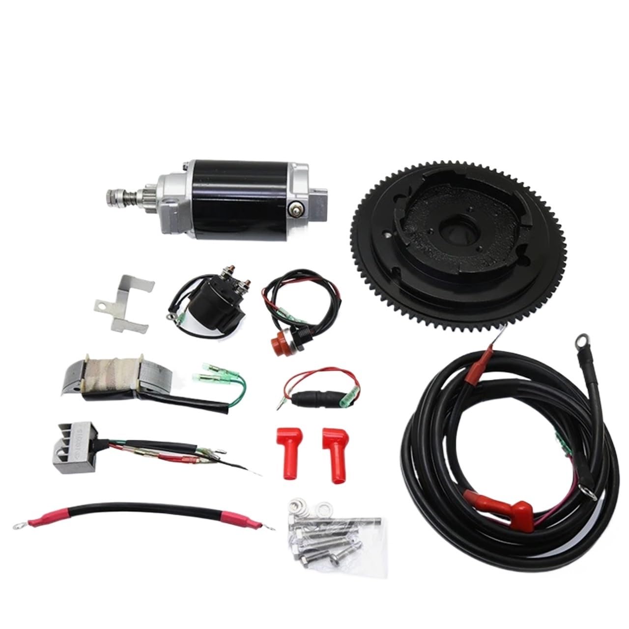 Außenbordmotor-Umrüstsatz mit elektrischem Start, kompatibel mit Yamaha Parsun Viertakt-Starterkit mit 15 PS