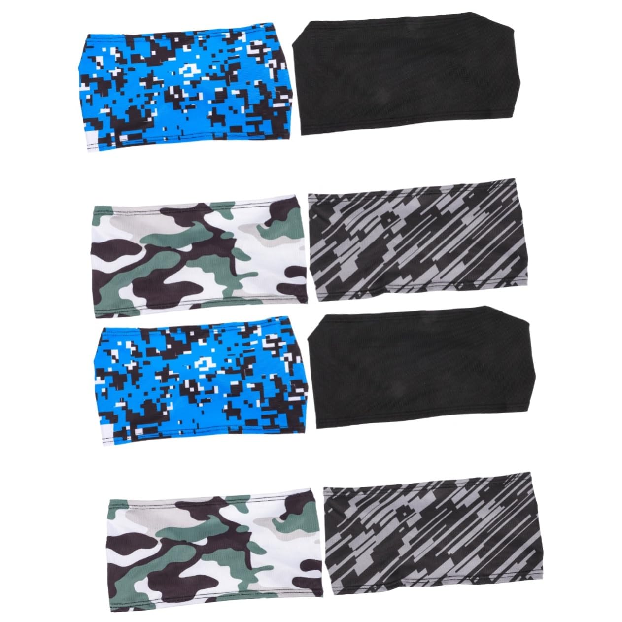 TOYANDONA Elastische Sport Stirnbänder Für Männer Atmungsaktive Schweißabsorption Kopfband Für Basketball Fußball Und Fitness Camouflage