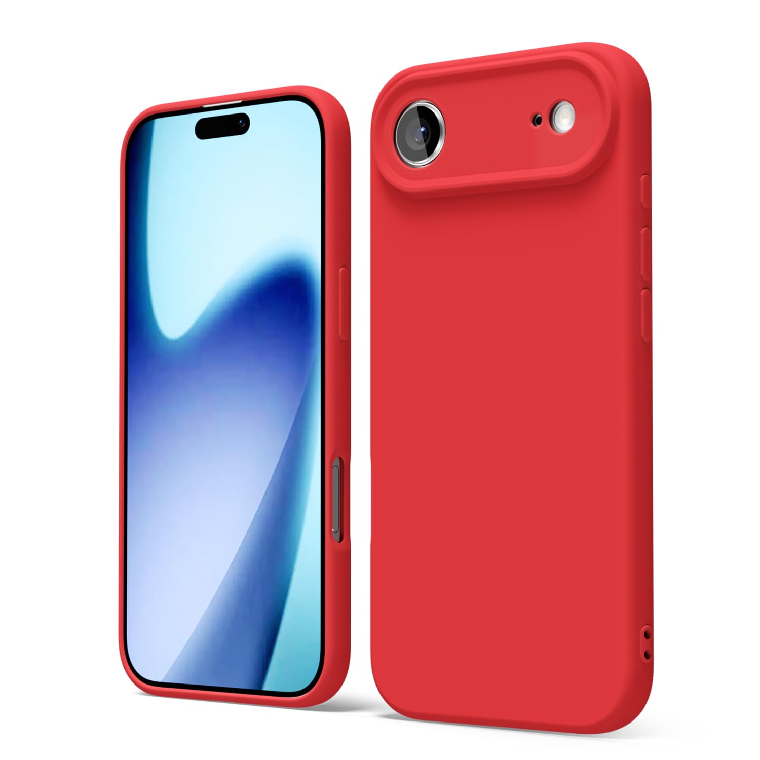 oakxco for iPhone 16 Pro Max Case Liquid Silicone, Soft Rubber Gel Elegant Aesthetic Basic Simple Cover, Cute Thin Slim TPU Matte Solid Color Plain Smooth Case for Women Girl, Light Pink — view 1534