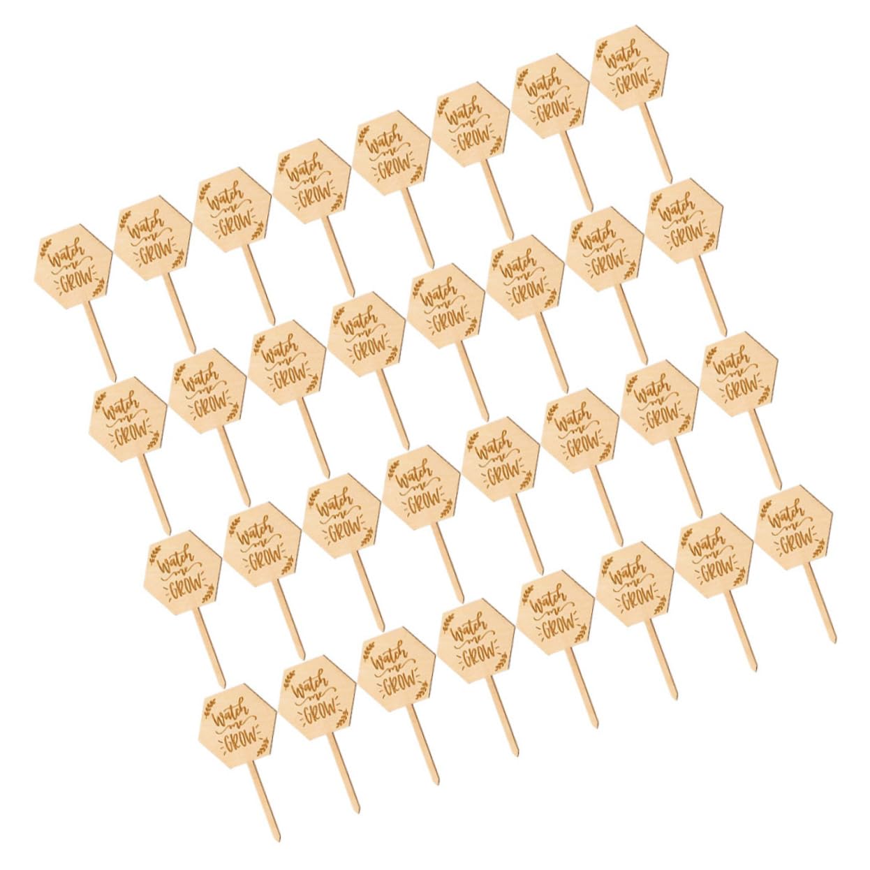 HEMOTON 4 Ensembles Étiquette En Bois Étiquettes De Plantes De Jardin Marqueurs De Plantes De Jardin Ornements D'étiquette De Pelouse Accessoire De Plante 40 Pièces * 4