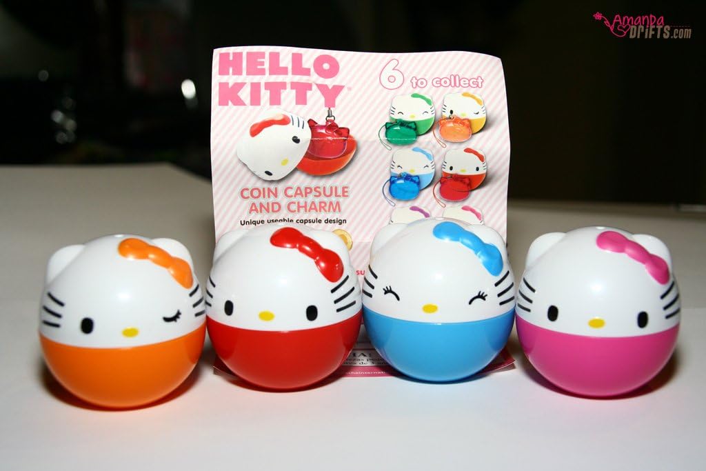 Hello Kitty Charm in Coin Capsule - Green