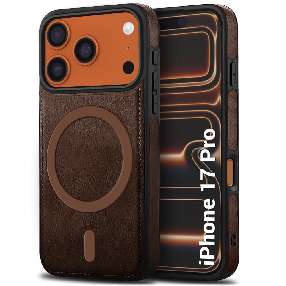 TheGiftKart Genuine Leather Finish Back Cover Case for iPhone 17 | Shockproof Design | Raised Edges for Camera & Screen Protection | Stunning Minimalist Design Back Case Cover (Chrome Sides, Brown) — Amazon image 13