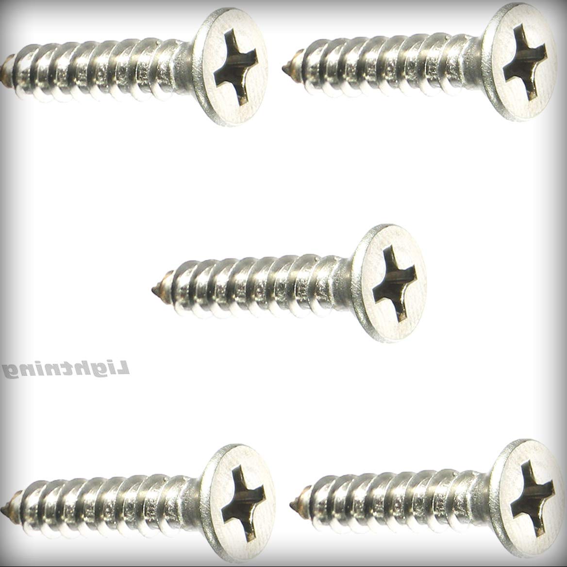New Pack of 25 Pcs Phillips-Drive Flat Head Sheet MetalMetal Machine Screws Kit 18-8 Stainless Steel #1X5/16'' Set Warranity by Pr-Merchant