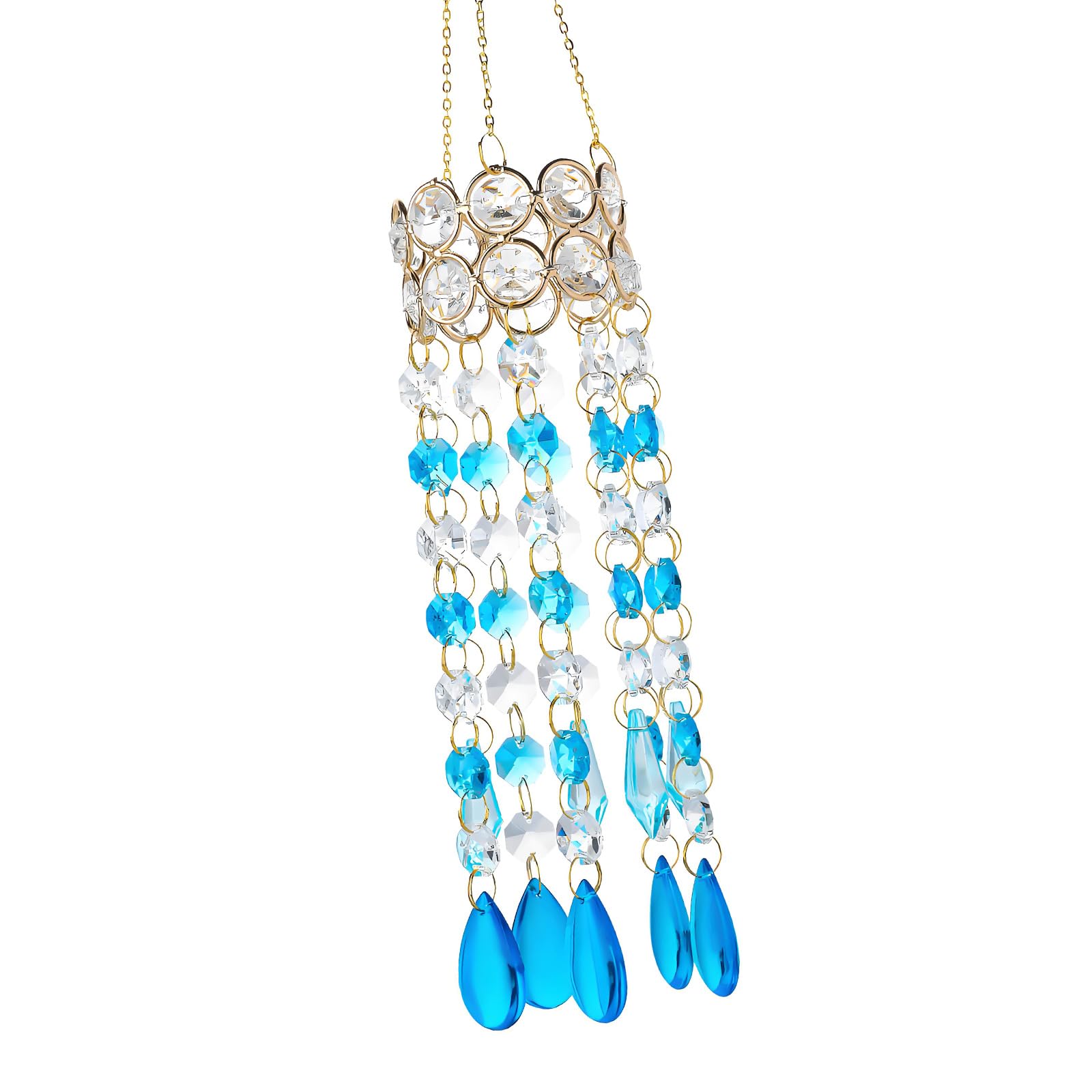 Crystal Wind Chimes Suns Catcher Prisms Pendant Wind Chimes Rainbows Hanging Drops Home Garden Windchime Home Garden Windchime