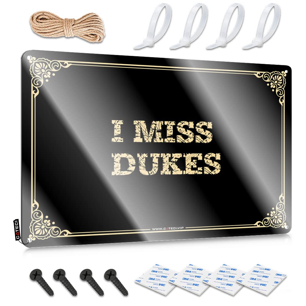 MGHTLCCME Funny Wall Signs I Miss Dukes Tin Sign Man Cabe Decor Beer Decorations For Man Cave(30X40CM)