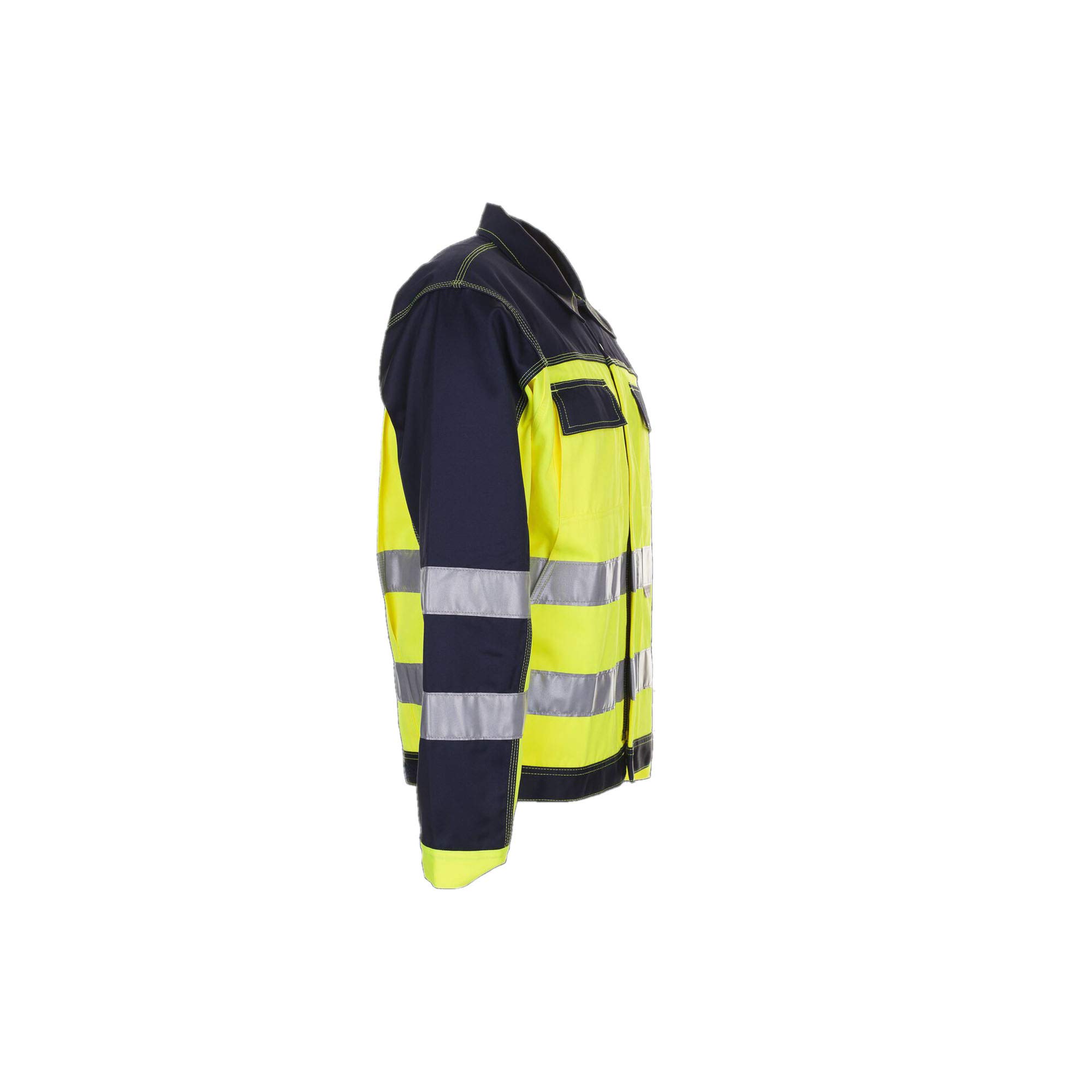 Planam 2007030 Warnschutz Bundjacke, Gelb/Marine, Größe 30