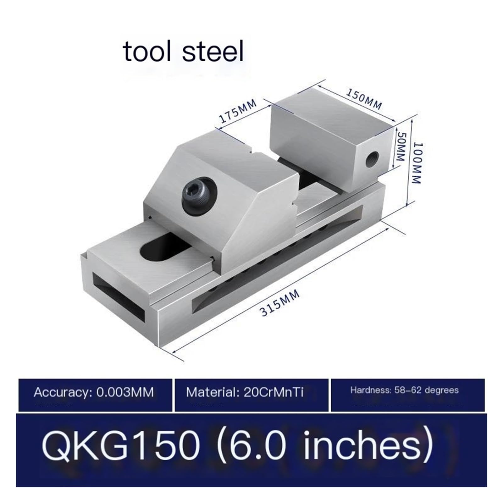 Tornillo de banco de acción rápida en ángulo recto for sujeción y lijado de precisión(Model 4)
