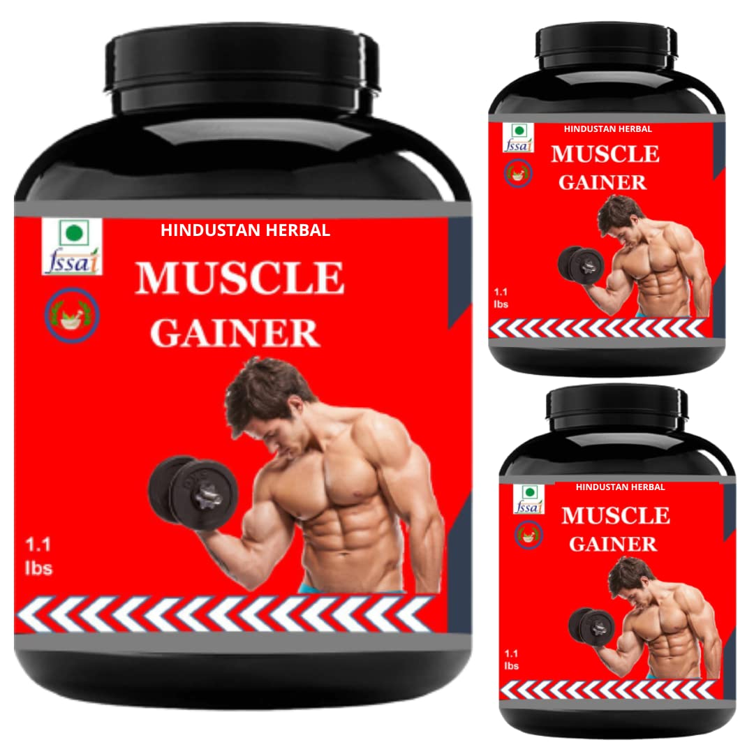 Muscle Gainer | Weight Gainer Supplements | Whey Protein | Flavor Vanilla | Pack of 3-image-35