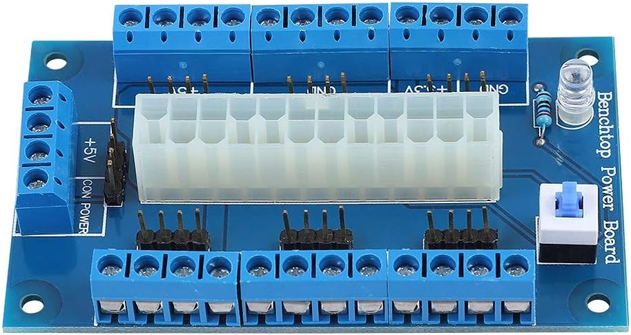 Eboxer 24/20Pin ATX Power Supply Bench Top Breakout Board Module Adapter for Computer PC