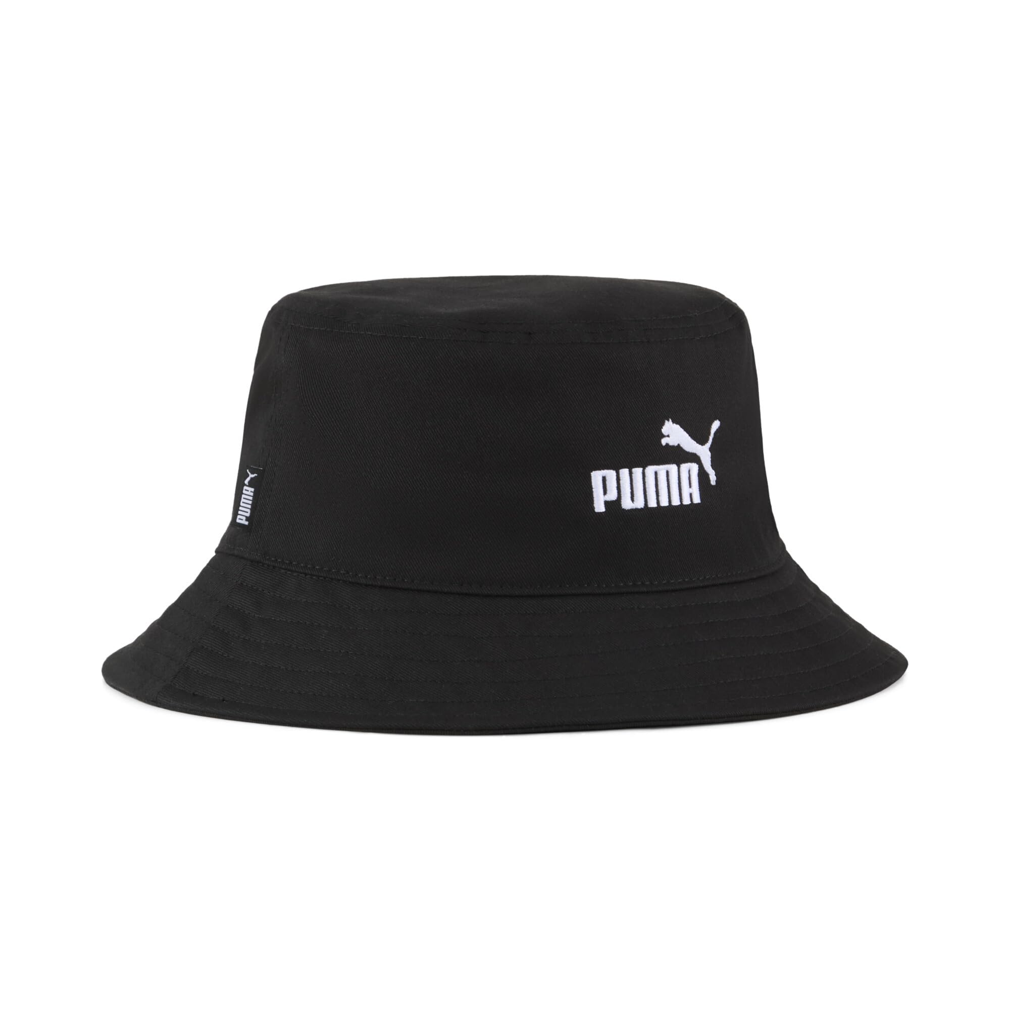 Puma Unisex Black Ess No.1 Logo Bucket Hat Black Size L