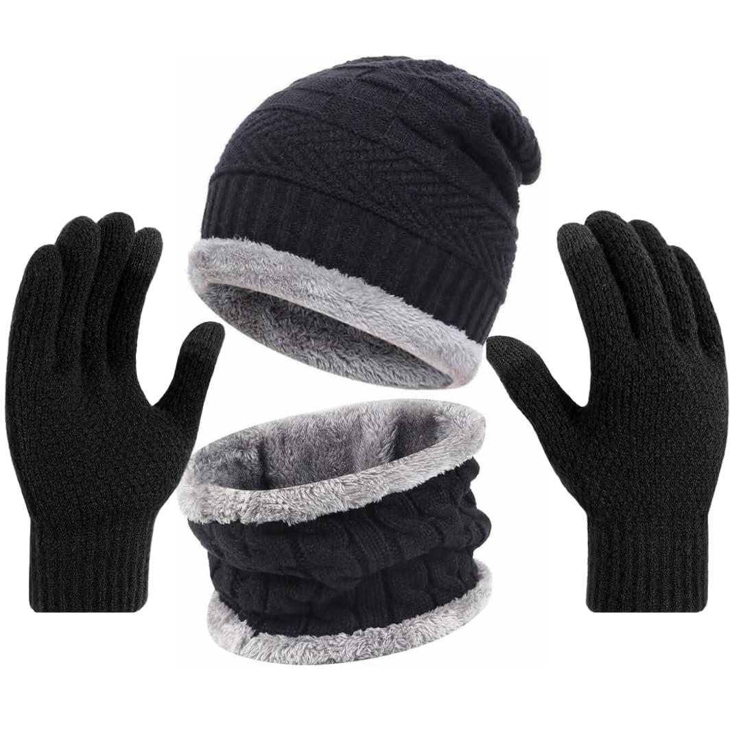 Woolen Winter Cap for Men & Women | Stylish Thermal Warm Cap for Cold Weather | Soft Beanie for Boys & Girls | Unisex Woolen Garam Topi for Ultimate Comfort